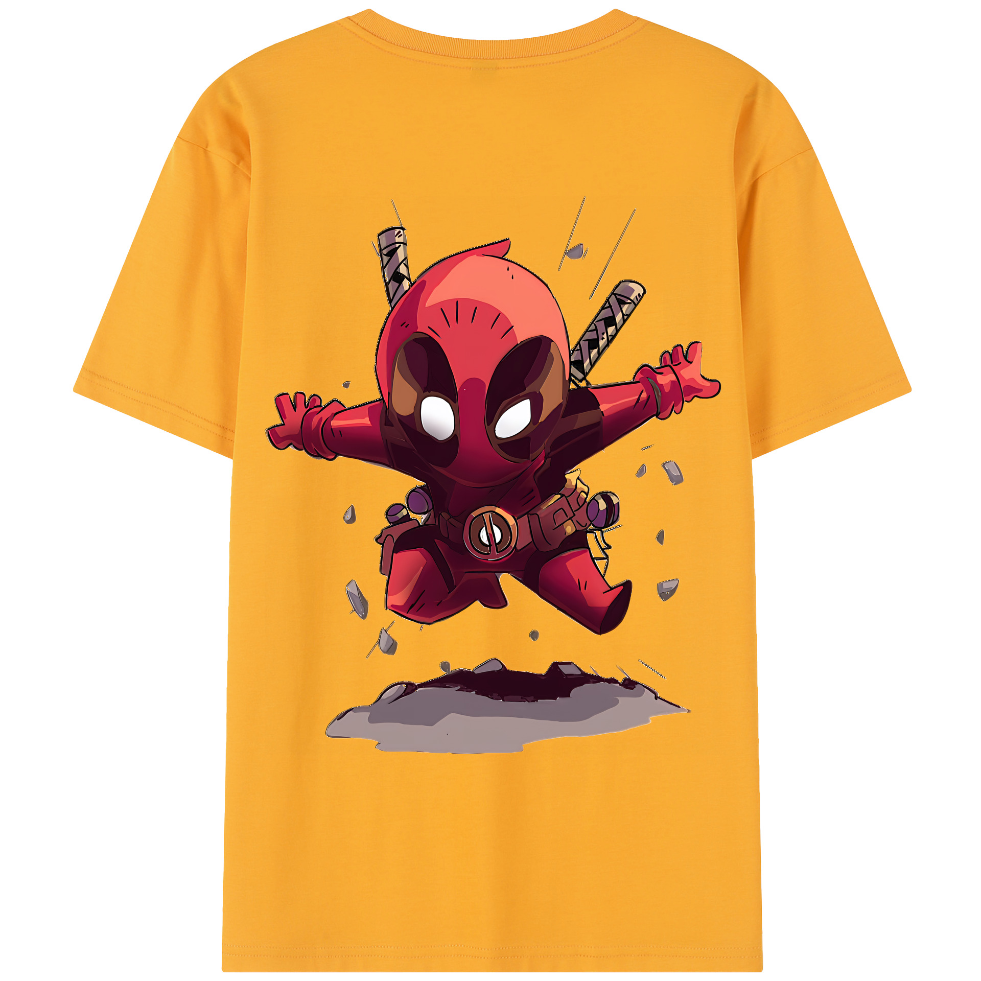 （画像用） Deadpool デッドプール レディース半袖Tシャツ(バックプリント)