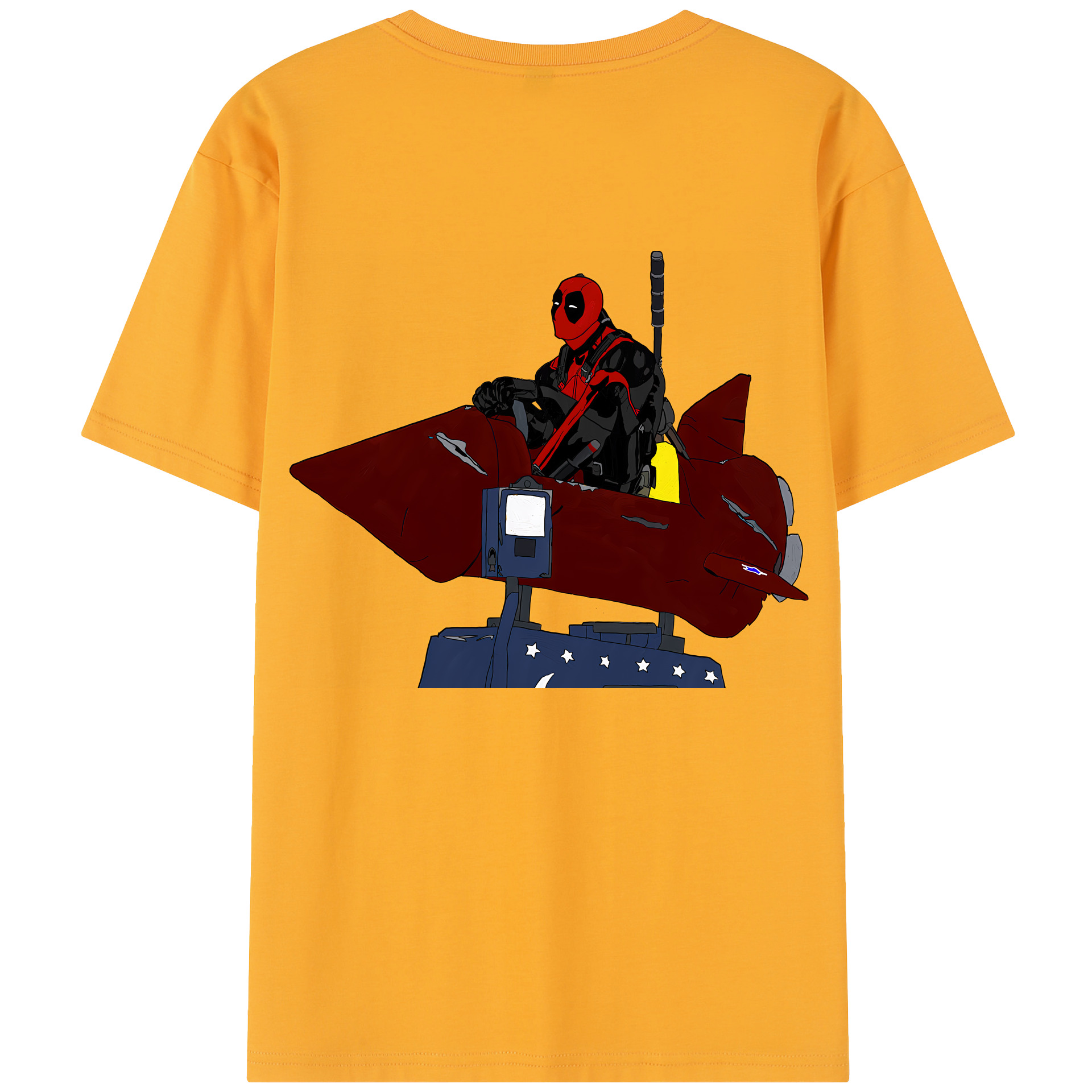 （画像用） Deadpool デッドプール レディース半袖Tシャツ(バックプリント)