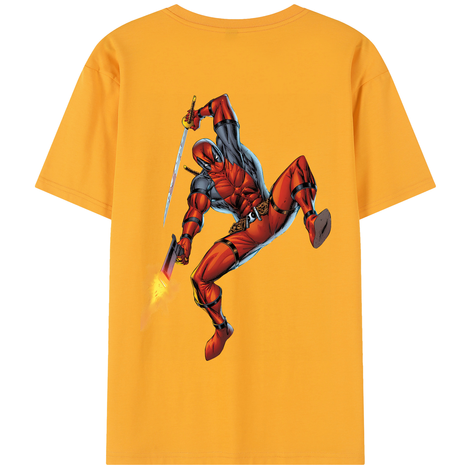 （画像用） Deadpool デッドプール レディース半袖Tシャツ(バックプリント)