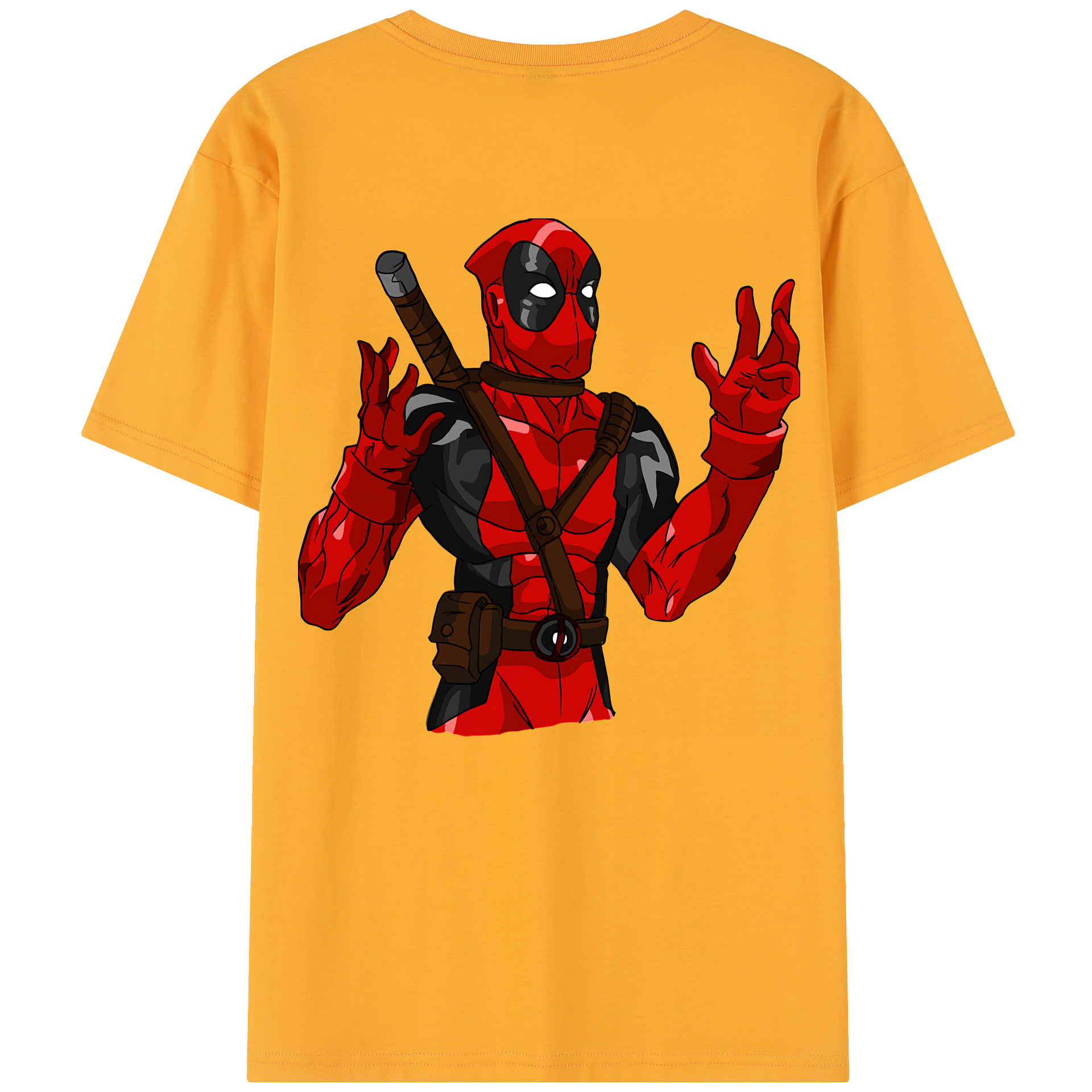 （画像用） Deadpool デッドプール レディース半袖Tシャツ(バックプリント)