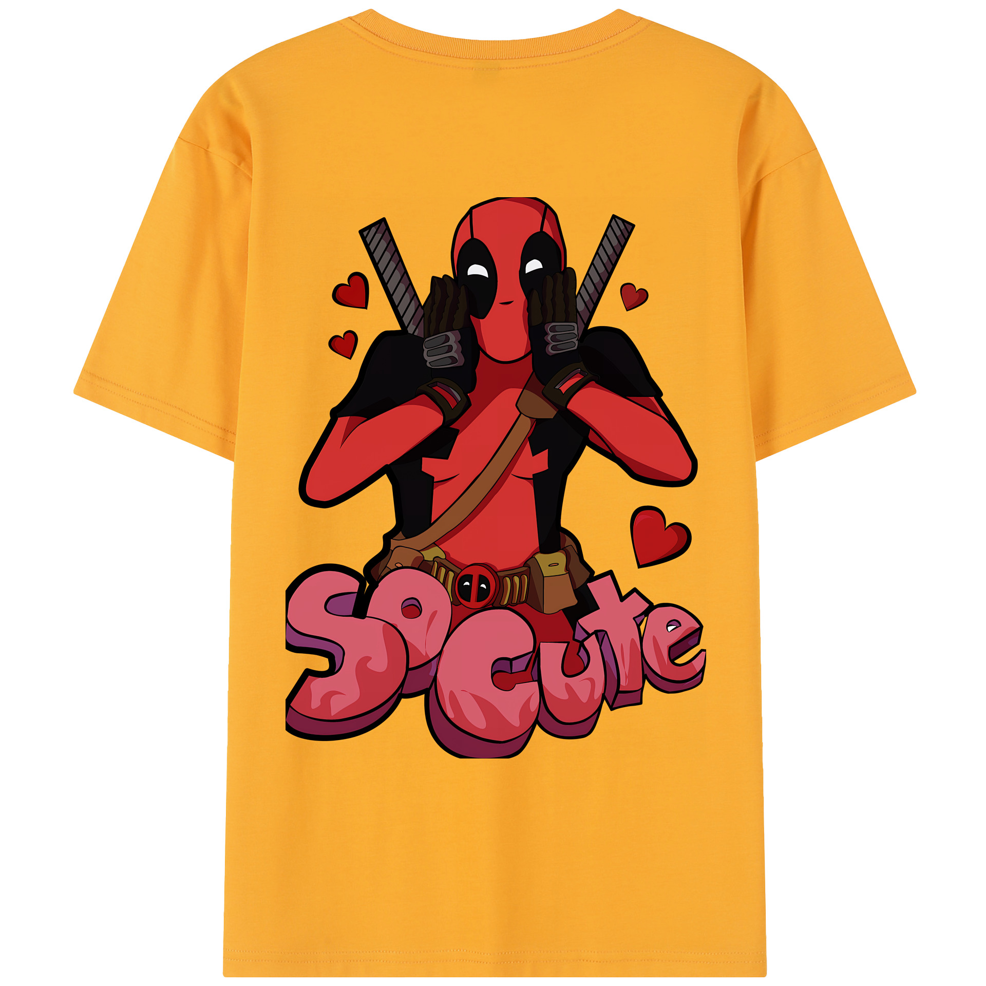 （画像用） Deadpool デッドプール レディース半袖Tシャツ(バックプリント)