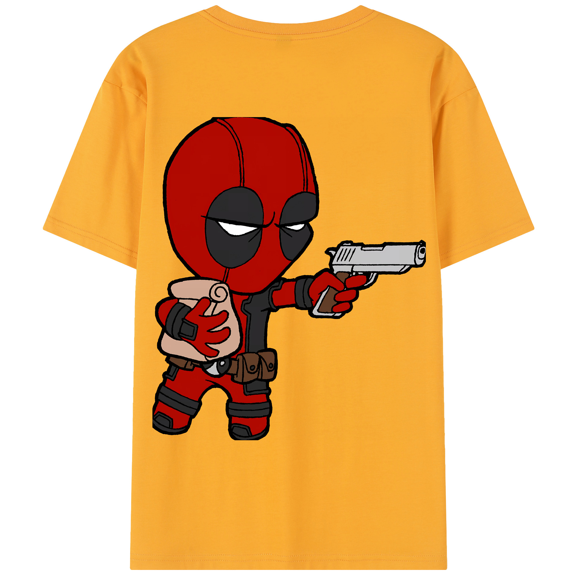 （画像用） Deadpool デッドプール レディース半袖Tシャツ(バックプリント)