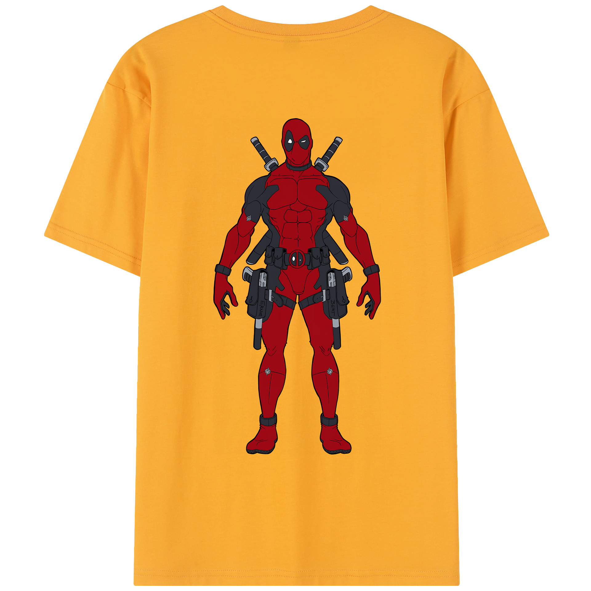 （画像用） Deadpool デッドプール レディース半袖Tシャツ(バックプリント)