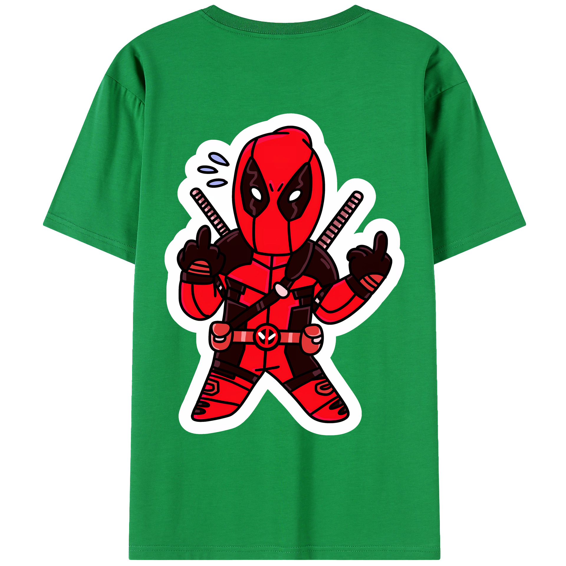 （画像用） Deadpool デッドプール レディース半袖Tシャツ(バックプリント)
