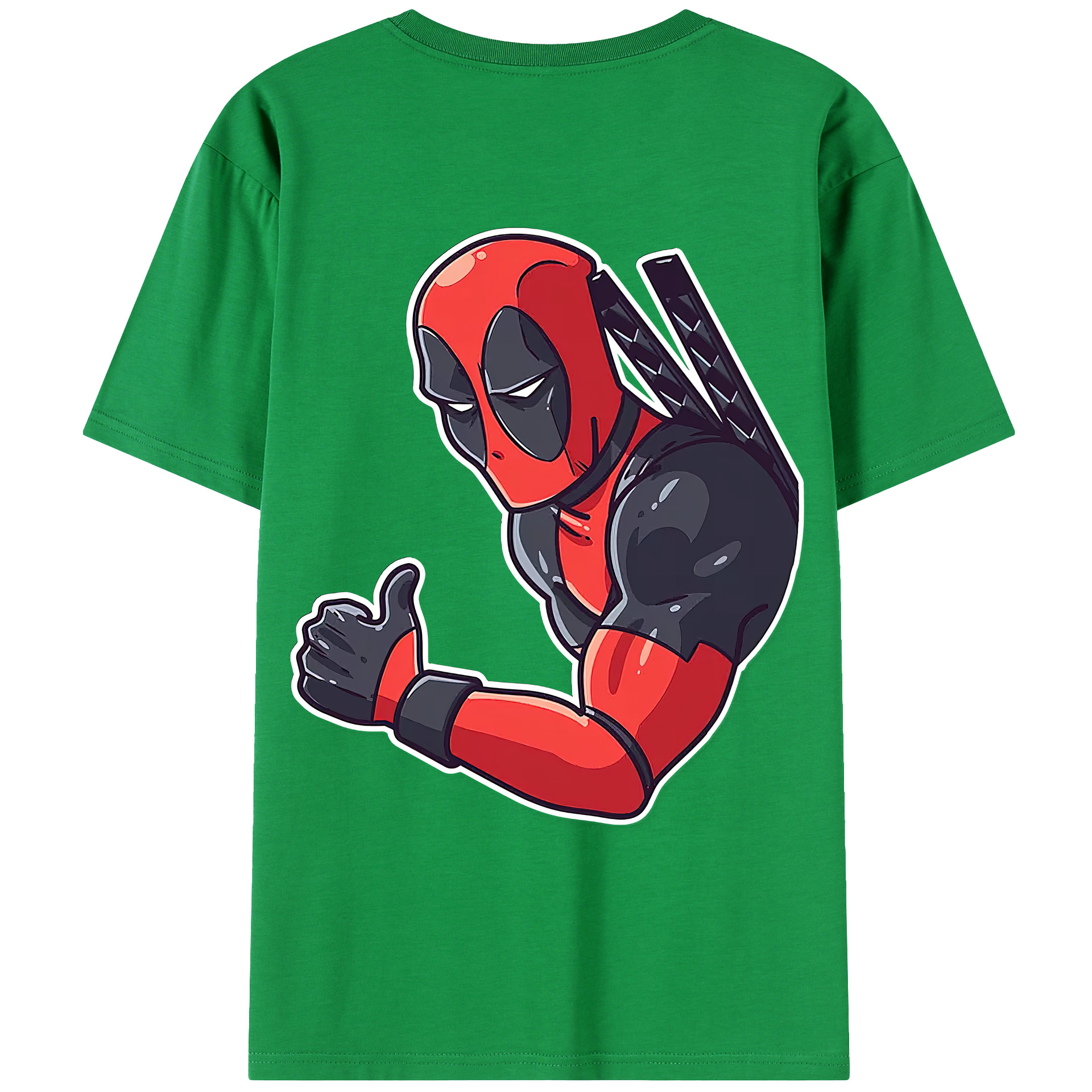 （画像用） Deadpool デッドプール レディース半袖Tシャツ(バックプリント)