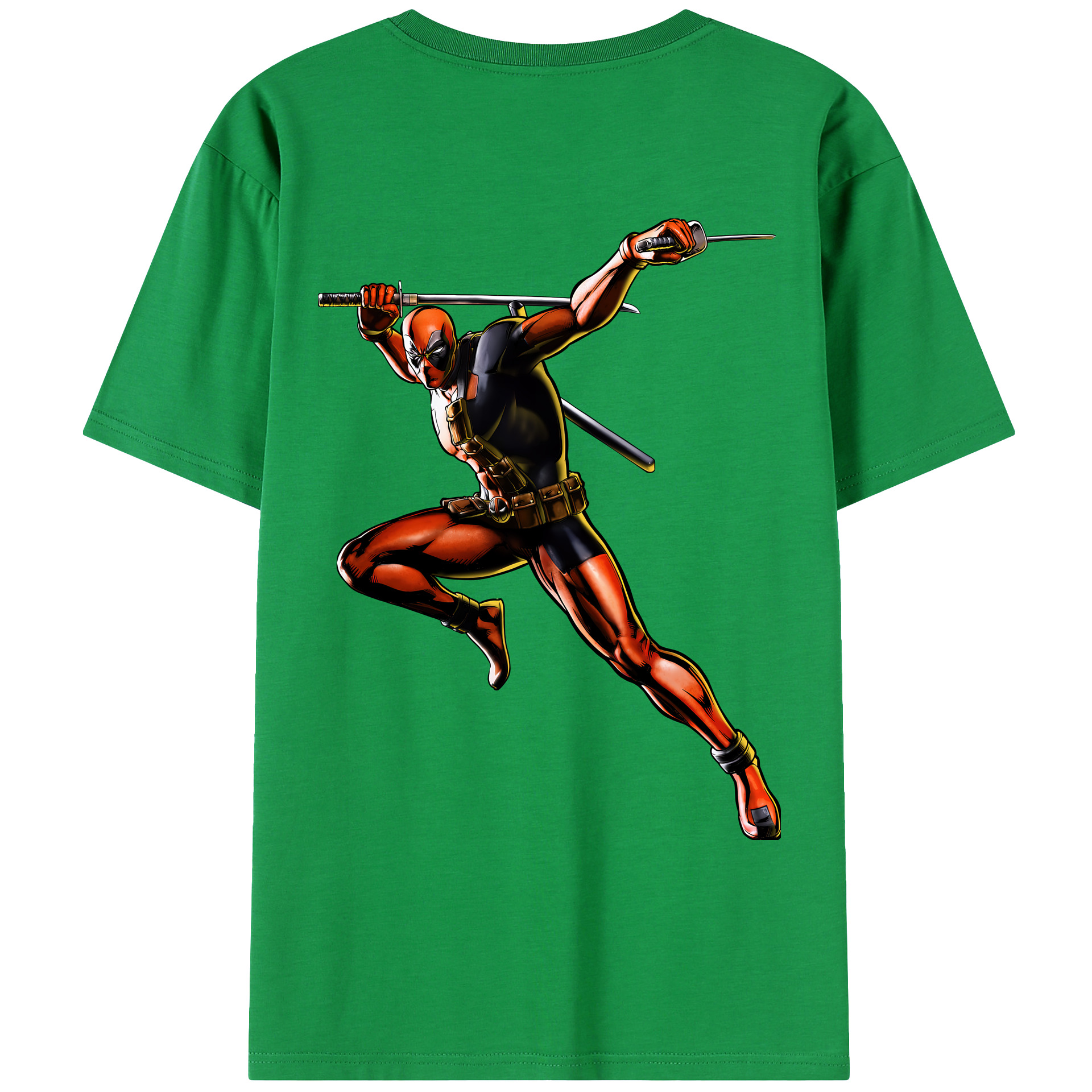 （画像用） Deadpool デッドプール レディース半袖Tシャツ(バックプリント)
