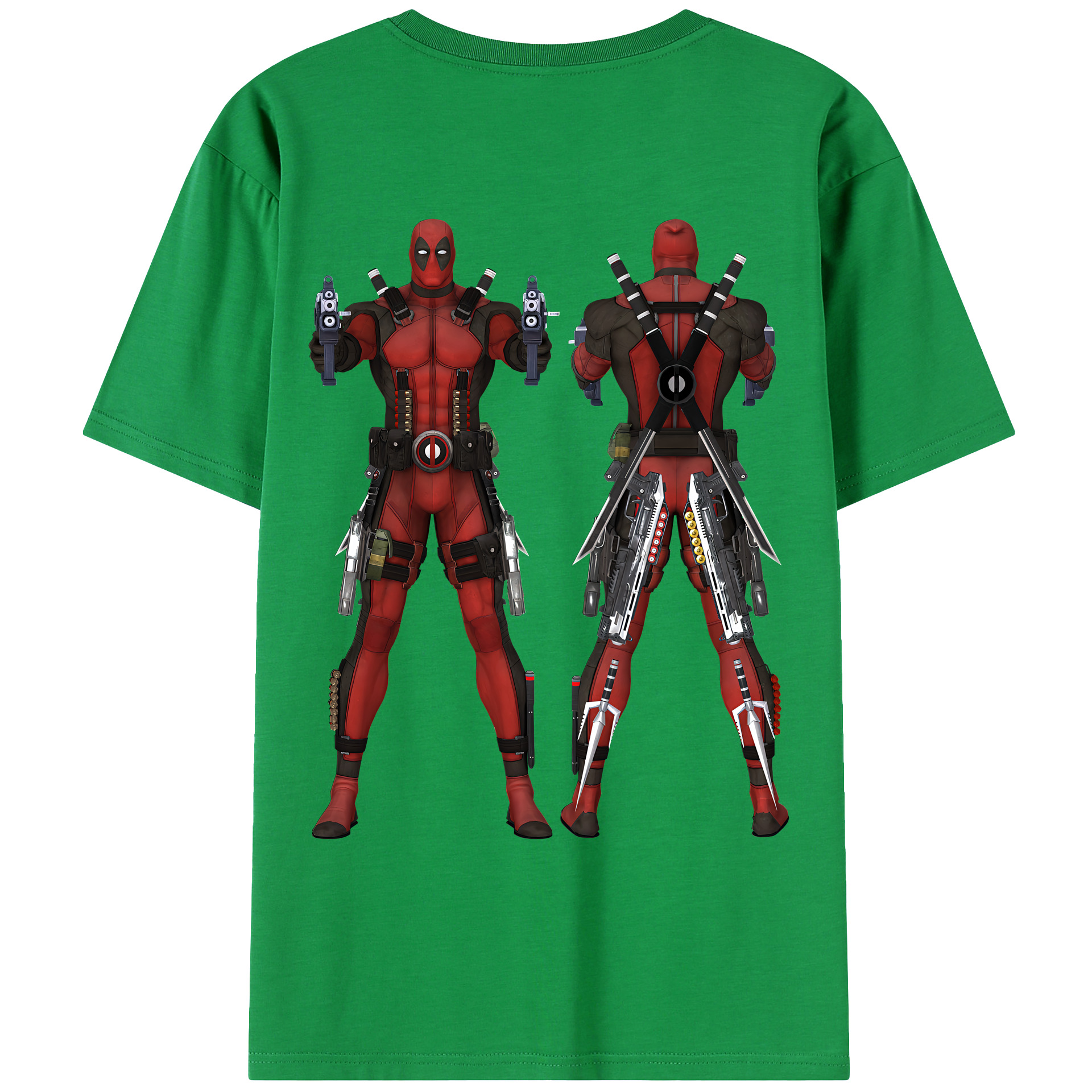 （画像用） Deadpool デッドプール レディース半袖Tシャツ(バックプリント)