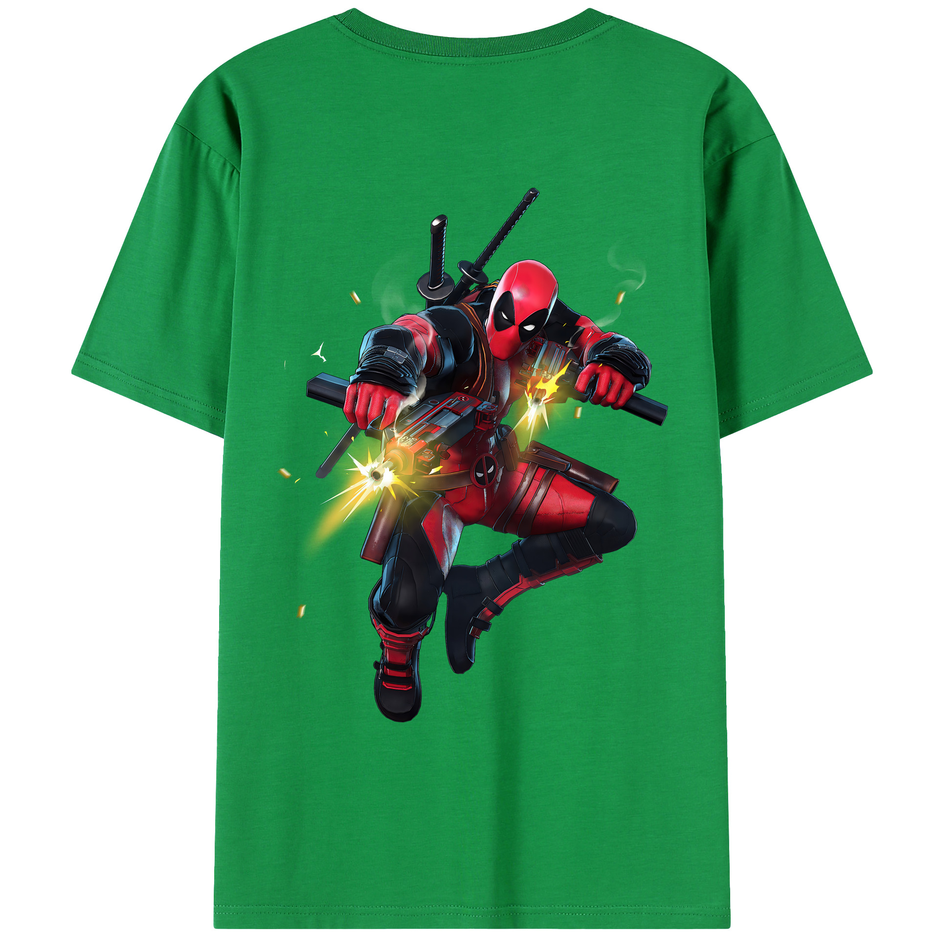 （画像用） Deadpool デッドプール レディース半袖Tシャツ(バックプリント)