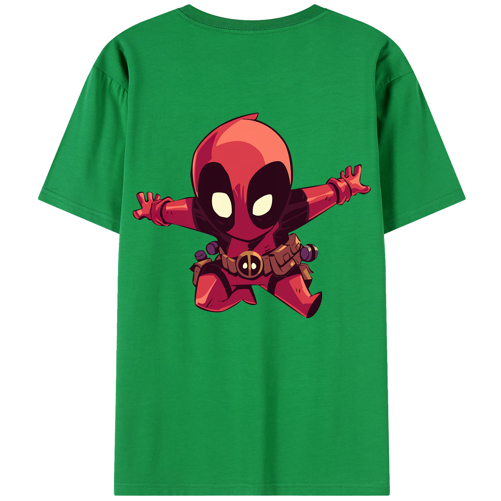 （画像用） Deadpool デッドプール レディース半袖Tシャツ(バックプリント)