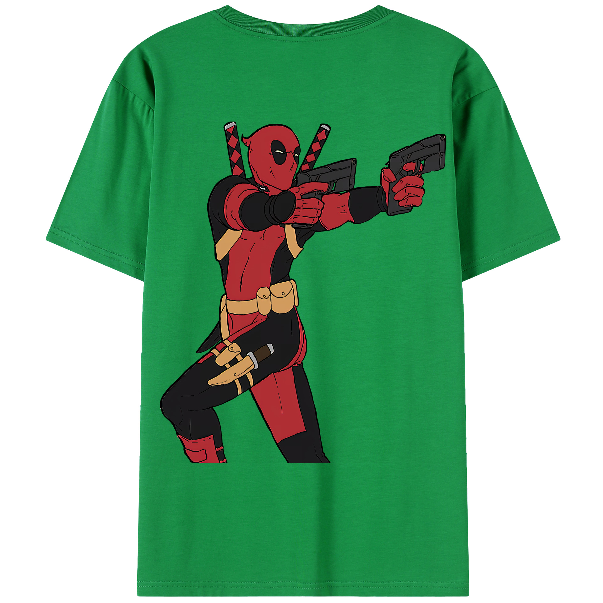 （画像用） Deadpool デッドプール レディース半袖Tシャツ(バックプリント)