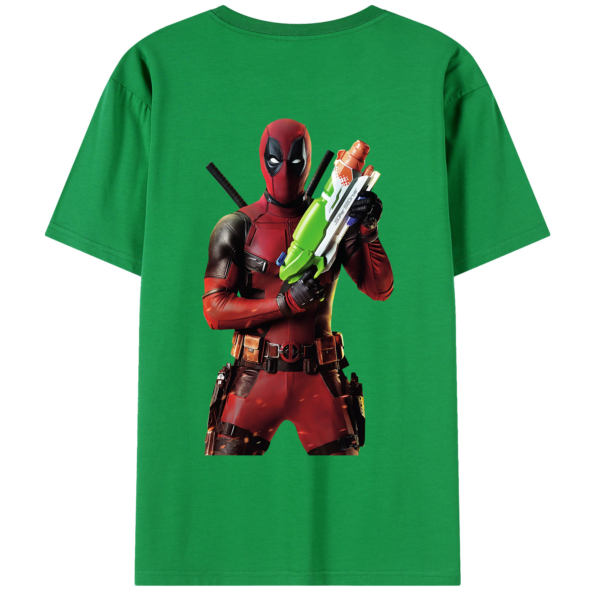 （画像用） Deadpool デッドプール レディース半袖Tシャツ(バックプリント)