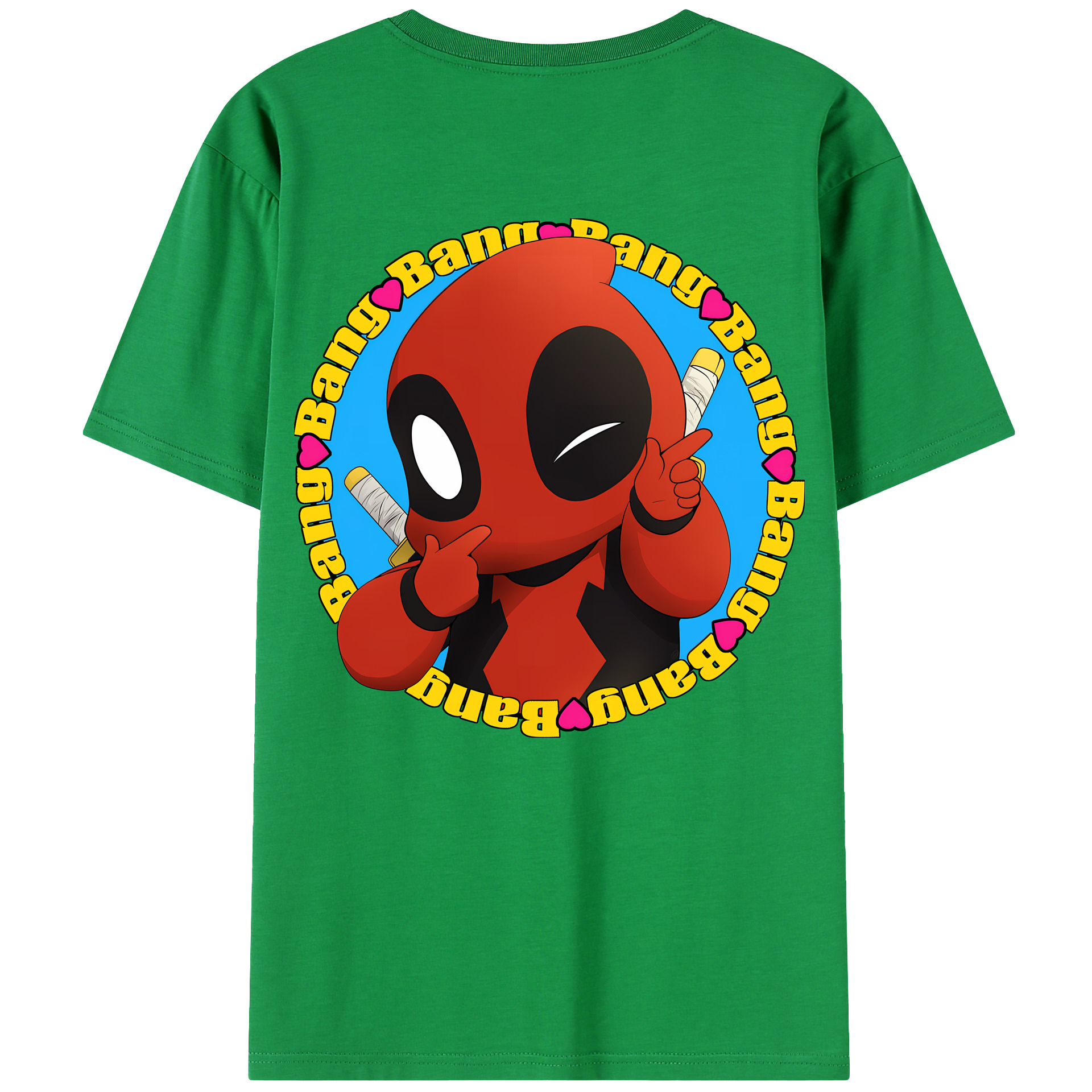 （画像用） Deadpool デッドプール レディース半袖Tシャツ(バックプリント)