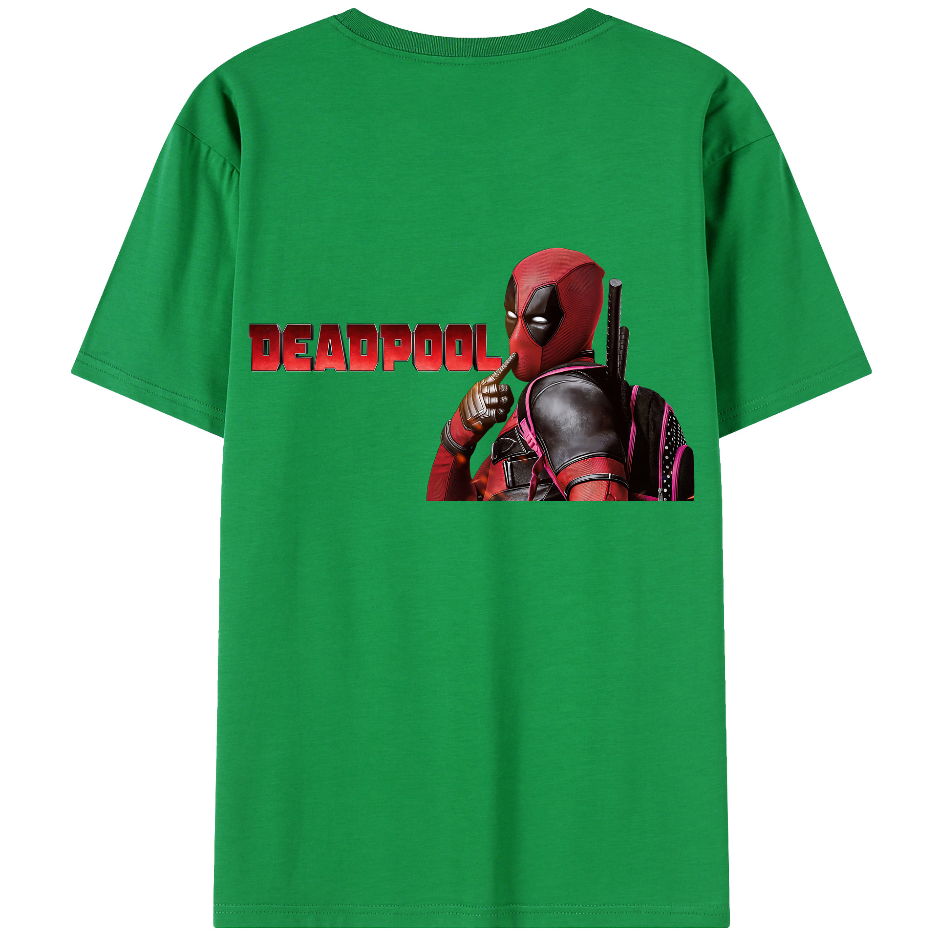 （画像用） Deadpool デッドプール レディース半袖Tシャツ(バックプリント)