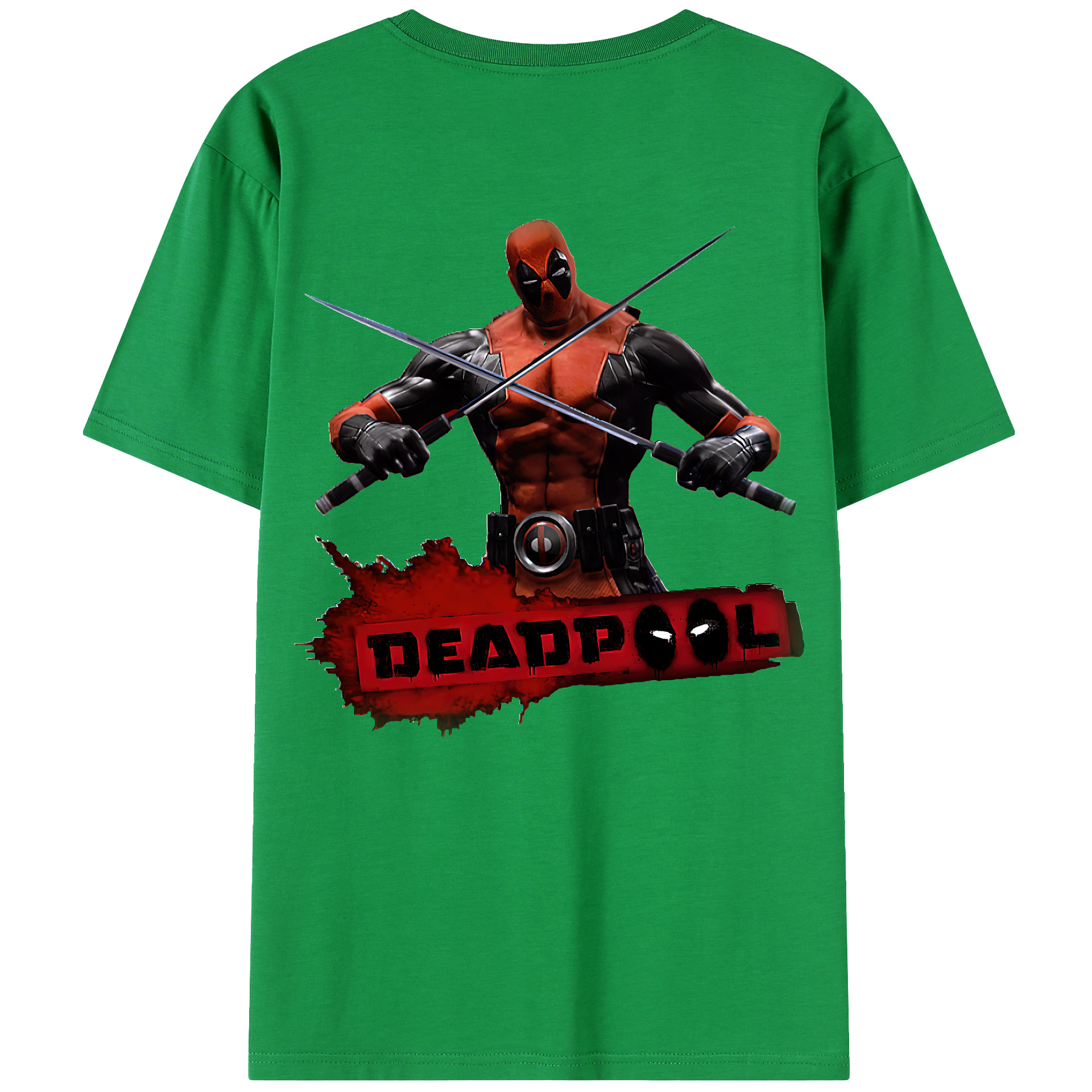 （画像用） Deadpool デッドプール レディース半袖Tシャツ(バックプリント)