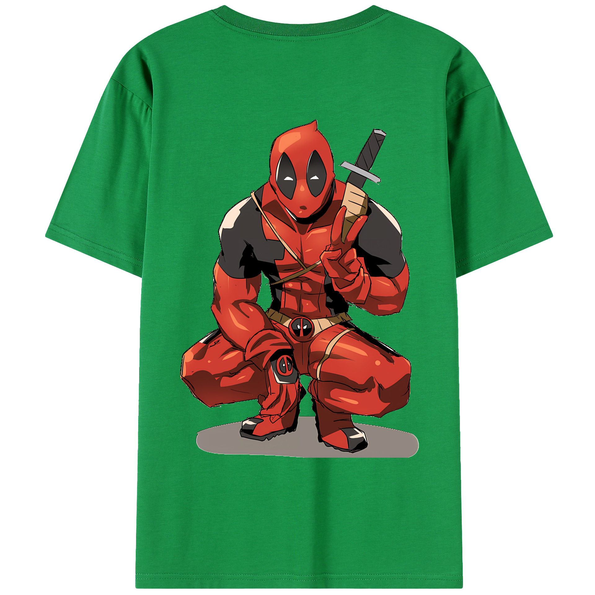（画像用） Deadpool デッドプール レディース半袖Tシャツ(バックプリント)