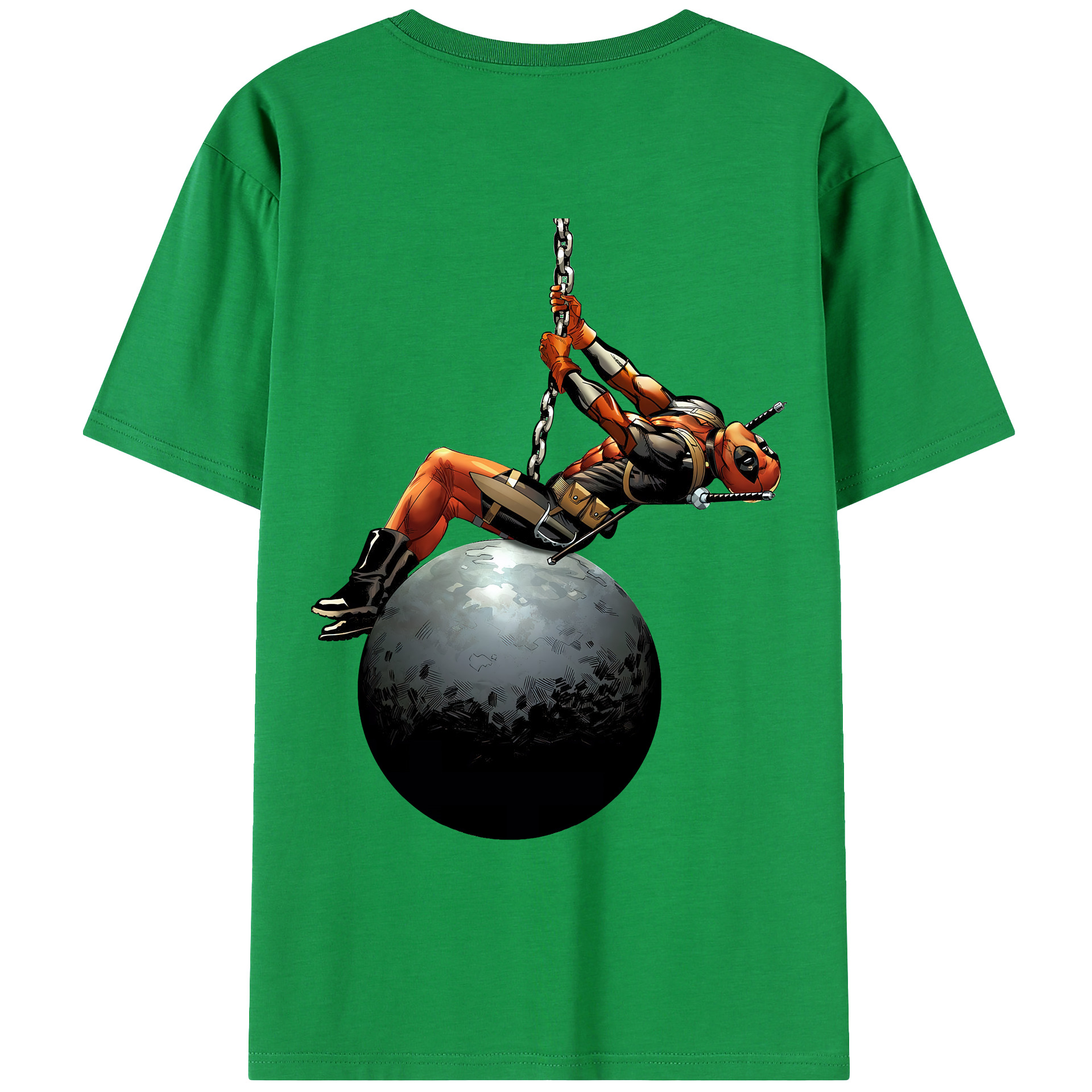 （画像用） Deadpool デッドプール レディース半袖Tシャツ(バックプリント)