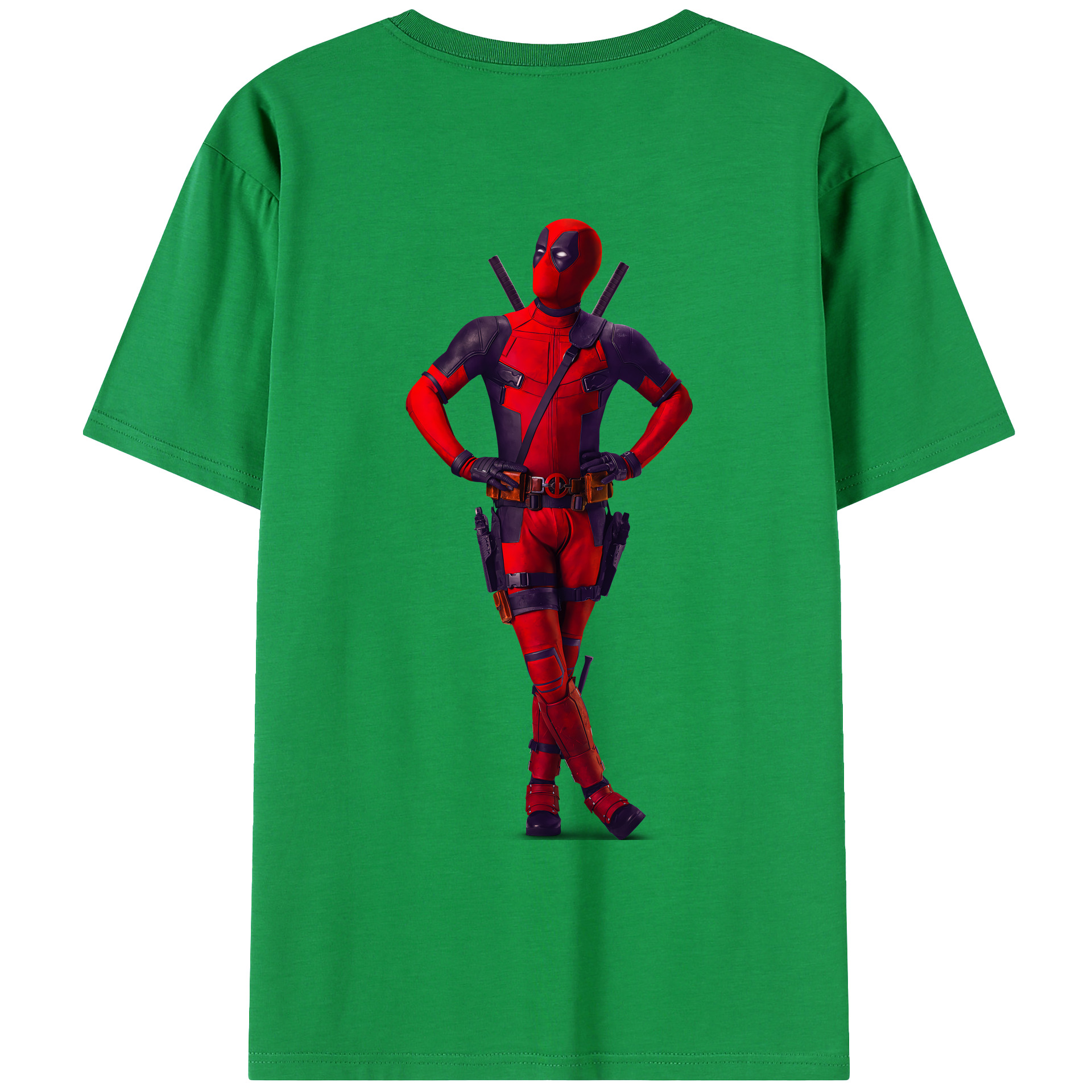 （画像用） Deadpool デッドプール レディース半袖Tシャツ(バックプリント)