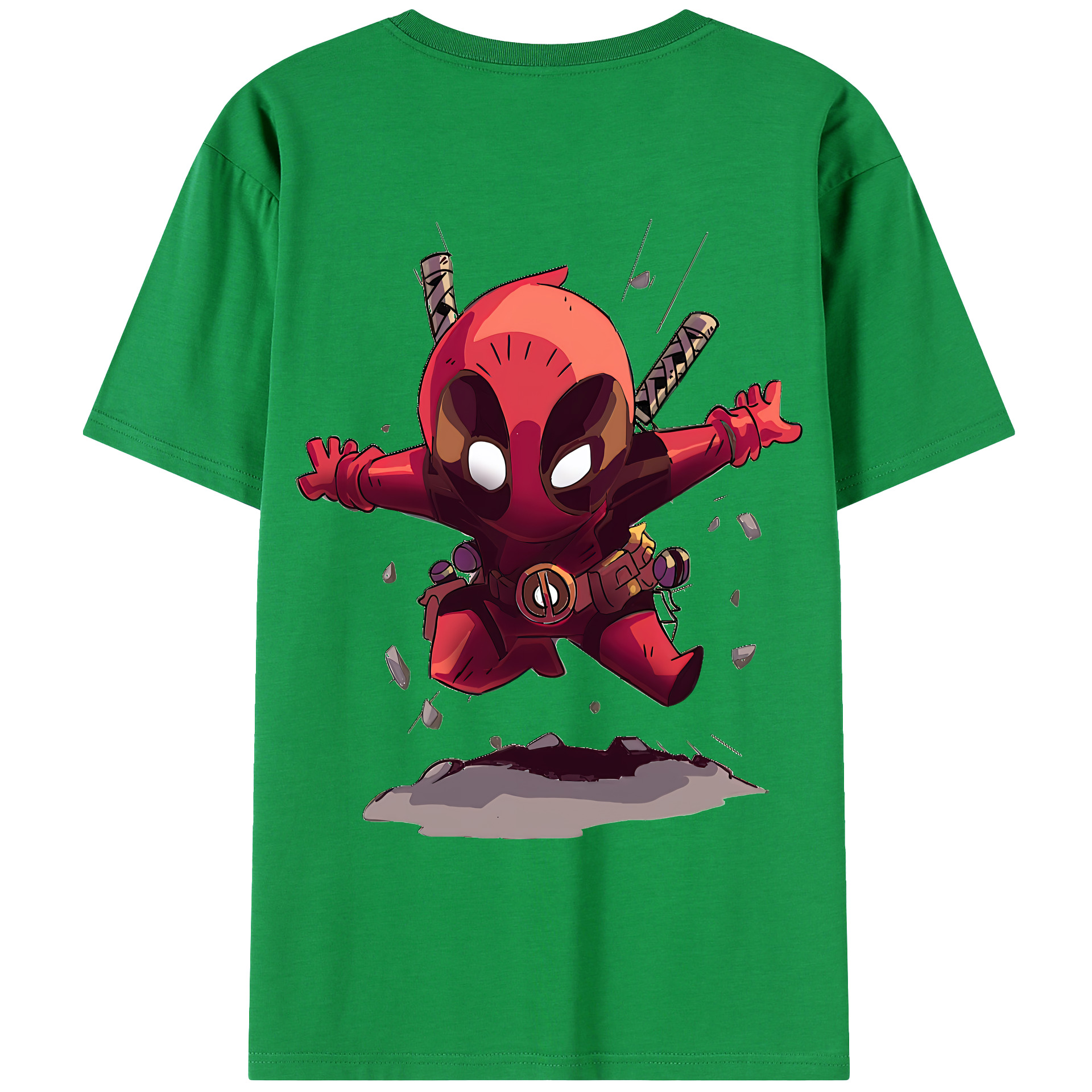 （画像用） Deadpool デッドプール レディース半袖Tシャツ(バックプリント)