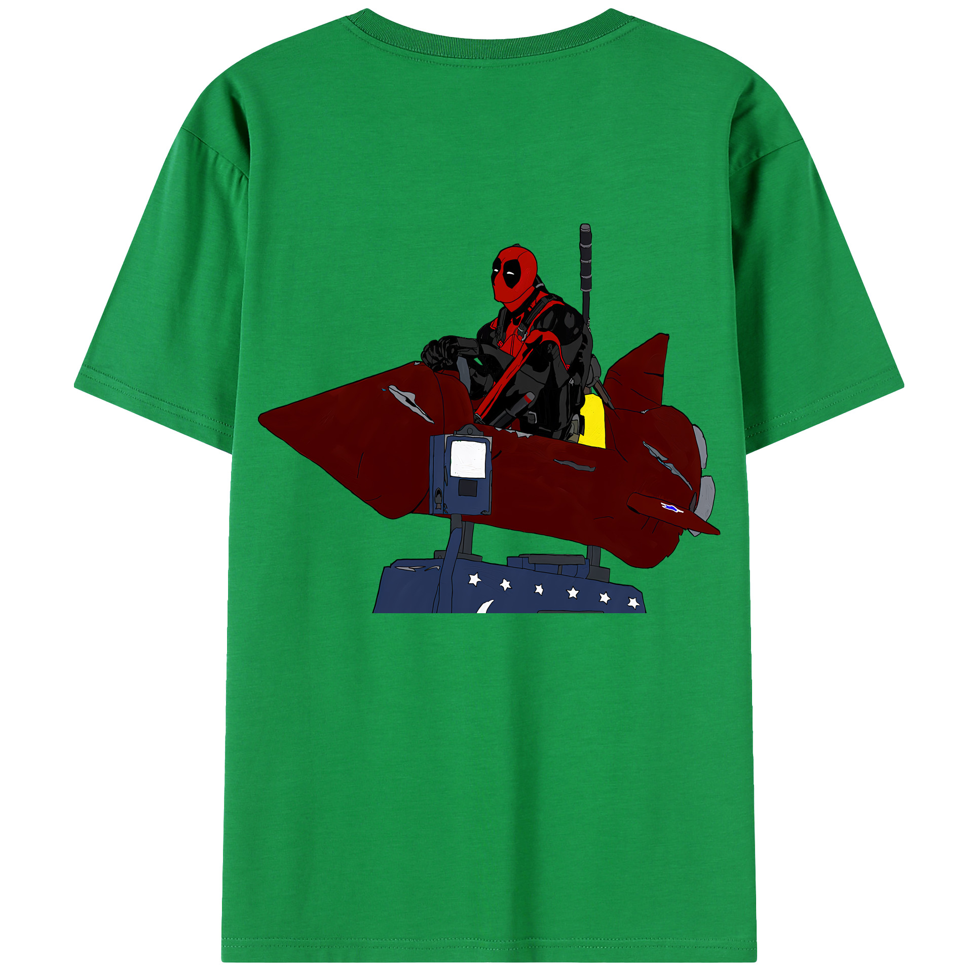 （画像用） Deadpool デッドプール レディース半袖Tシャツ(バックプリント)