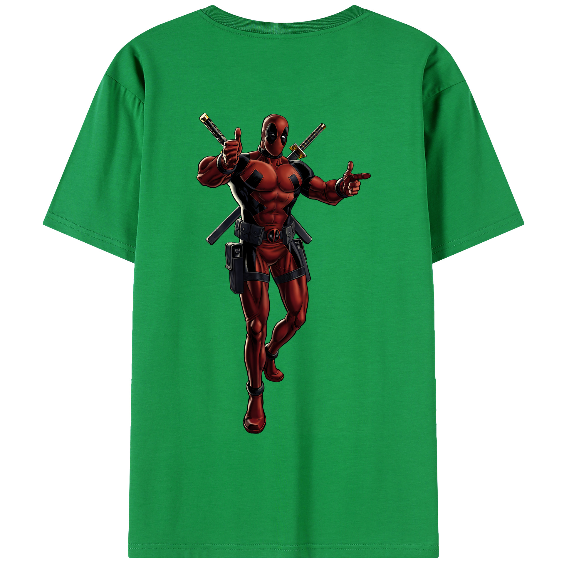 （画像用） Deadpool デッドプール レディース半袖Tシャツ(バックプリント)