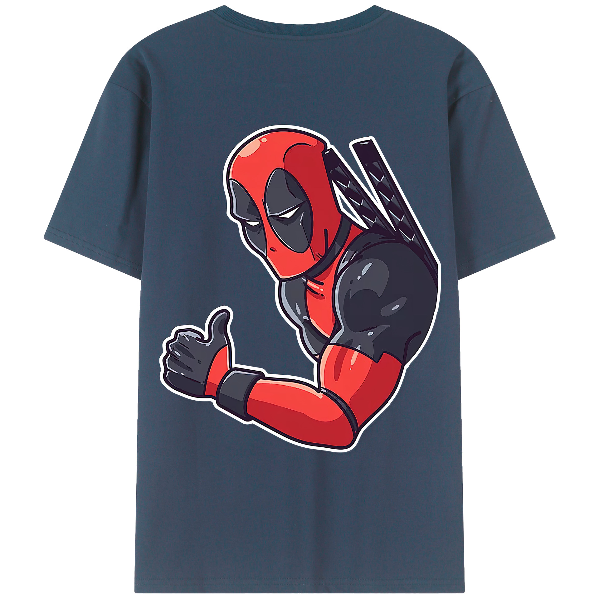 （画像用） Deadpool デッドプール レディース半袖Tシャツ(バックプリント)
