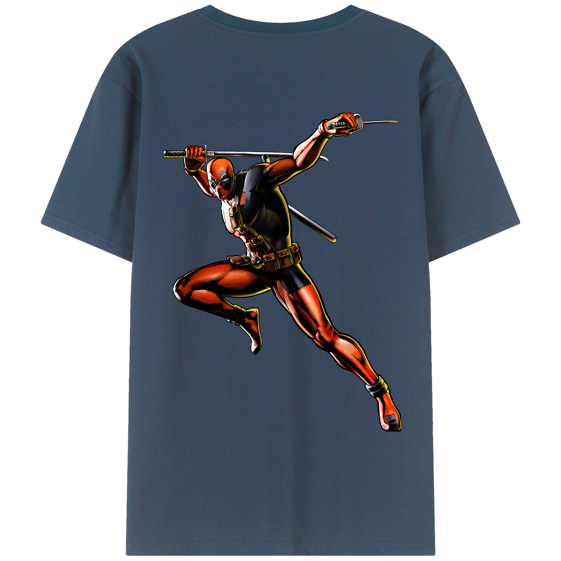 （画像用） Deadpool デッドプール レディース半袖Tシャツ(バックプリント)