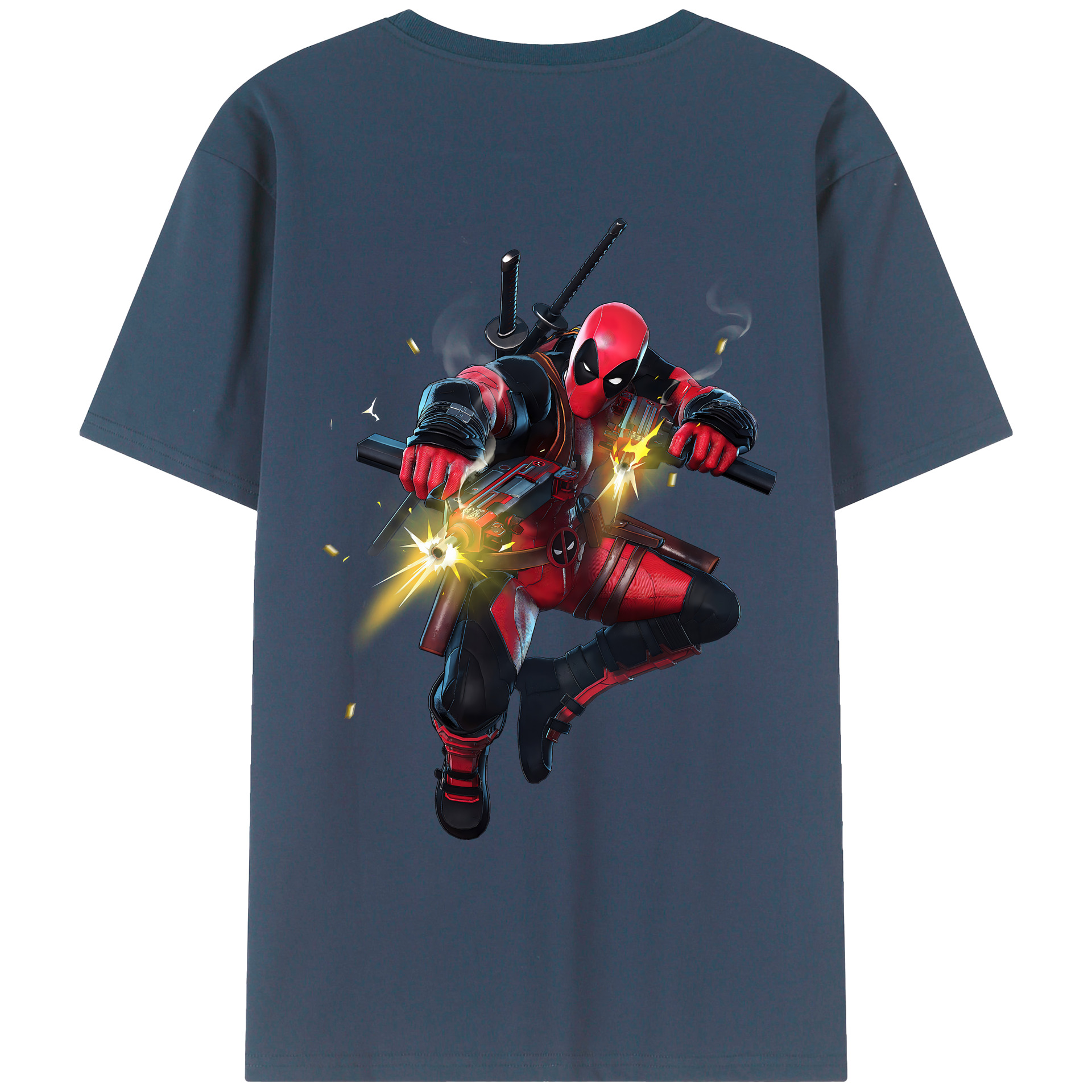 （画像用） Deadpool デッドプール レディース半袖Tシャツ(バックプリント)