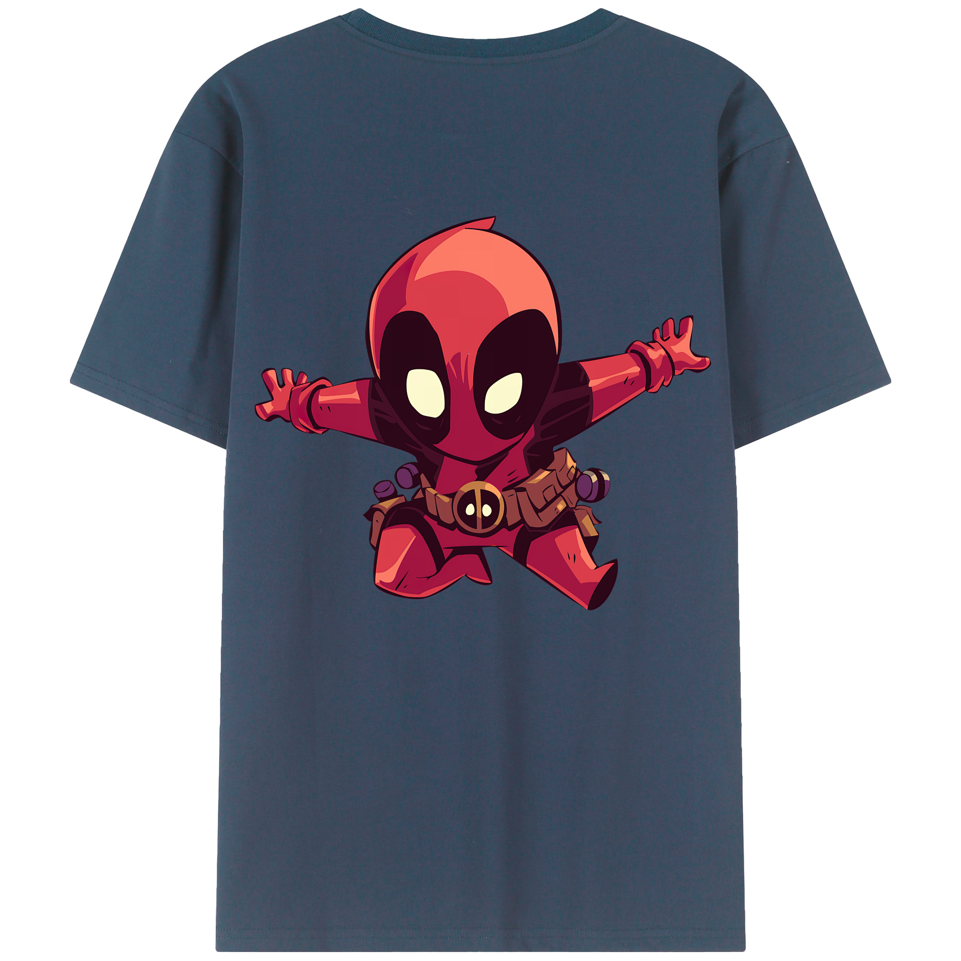 （画像用） Deadpool デッドプール レディース半袖Tシャツ(バックプリント)