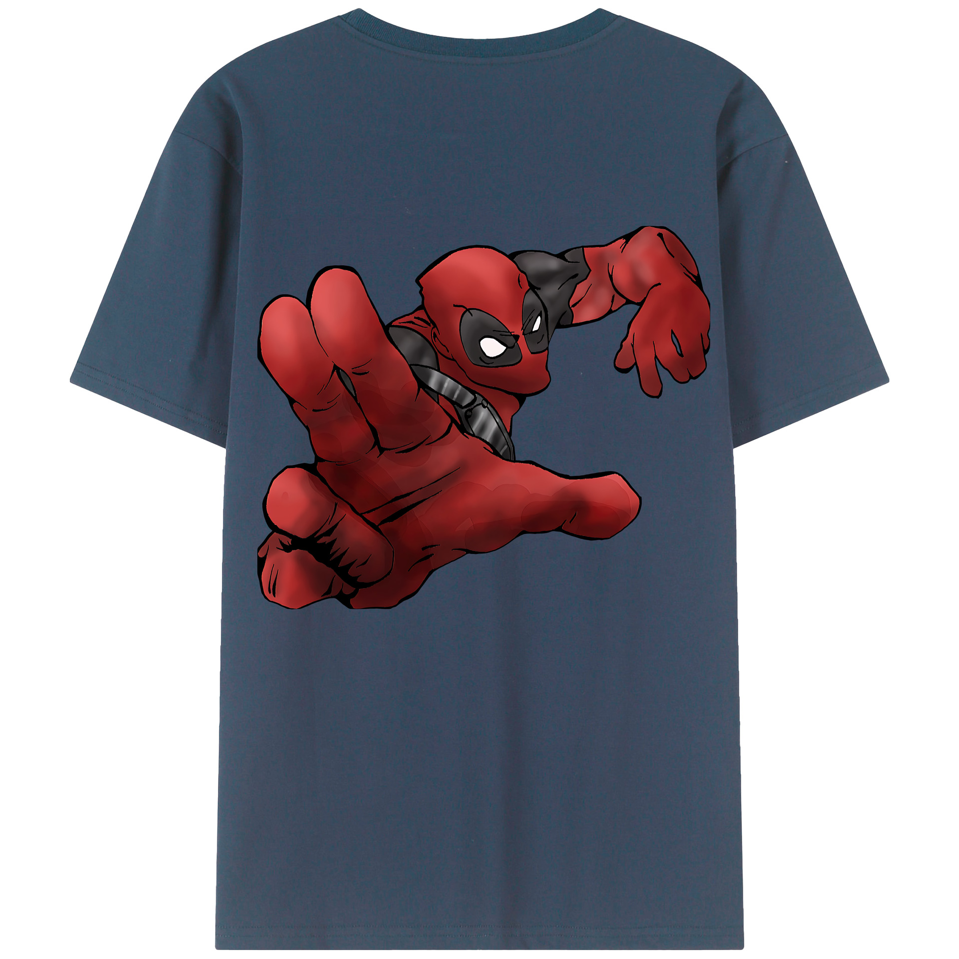 （画像用） Deadpool デッドプール レディース半袖Tシャツ(バックプリント)