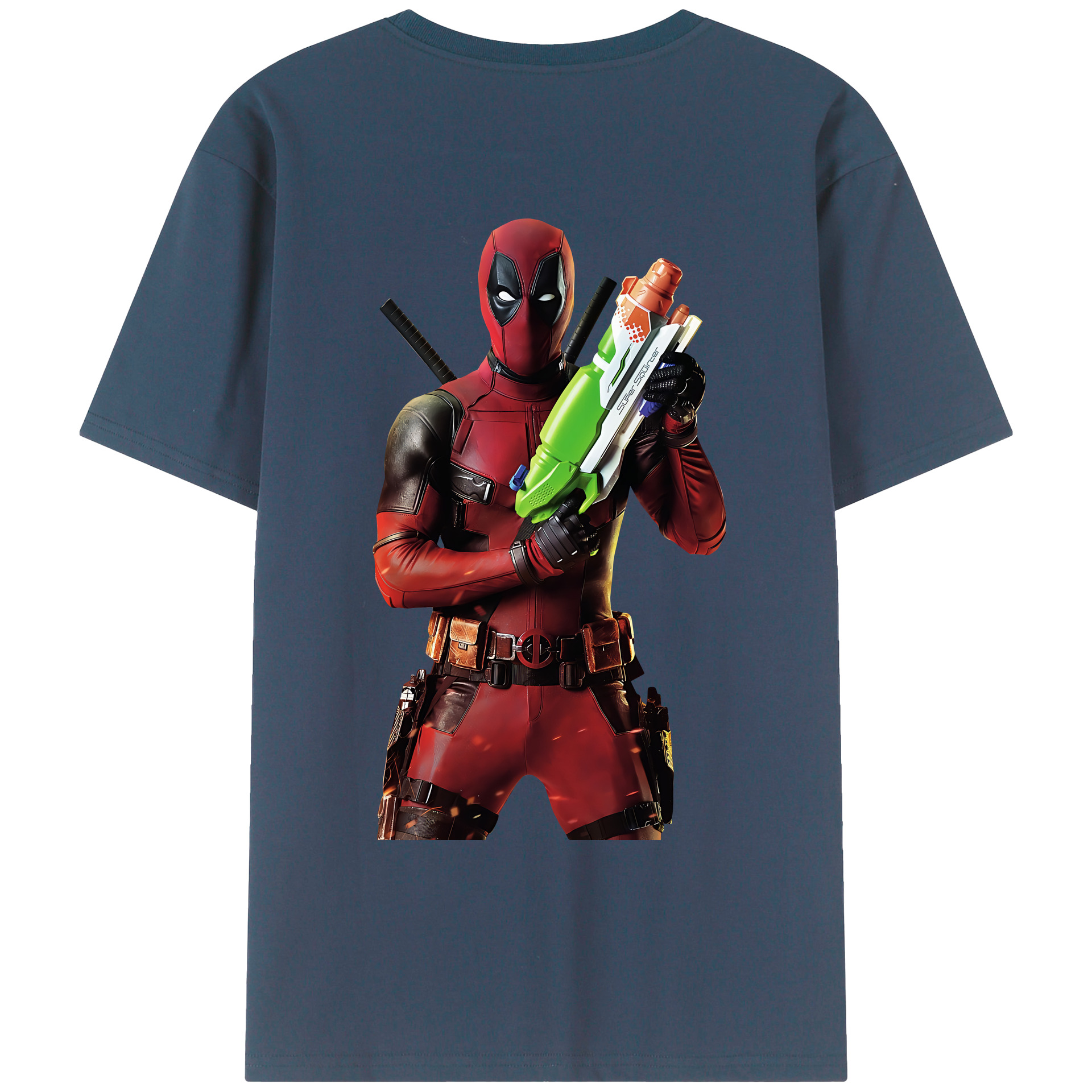 （画像用） Deadpool デッドプール レディース半袖Tシャツ(バックプリント)