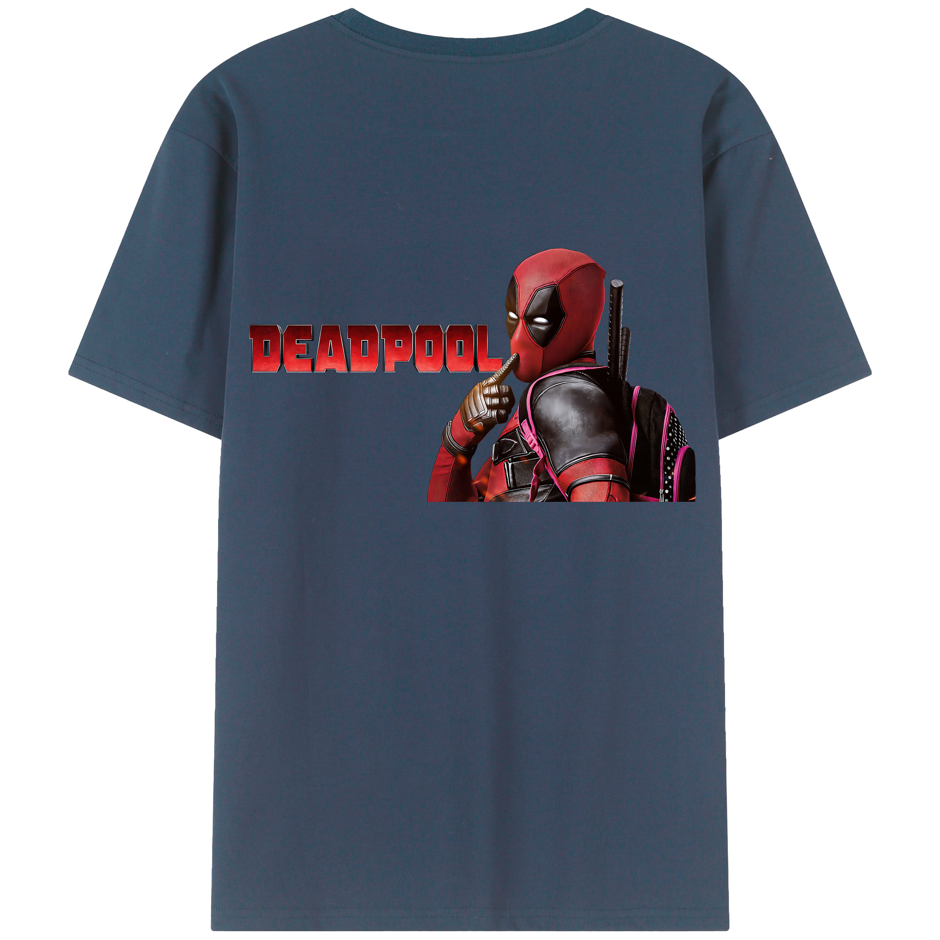 （画像用） Deadpool デッドプール レディース半袖Tシャツ(バックプリント)