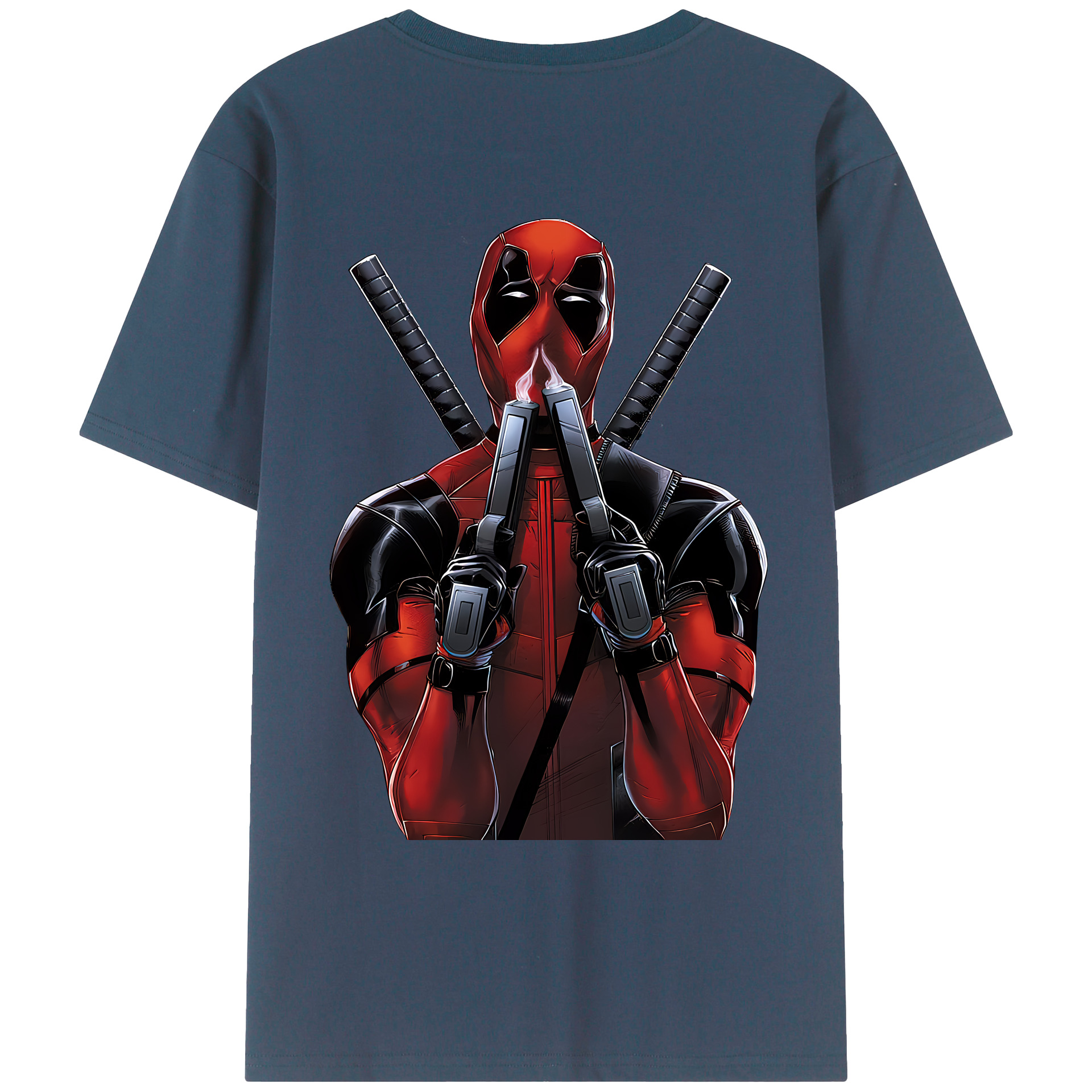 （画像用） Deadpool デッドプール レディース半袖Tシャツ(バックプリント)