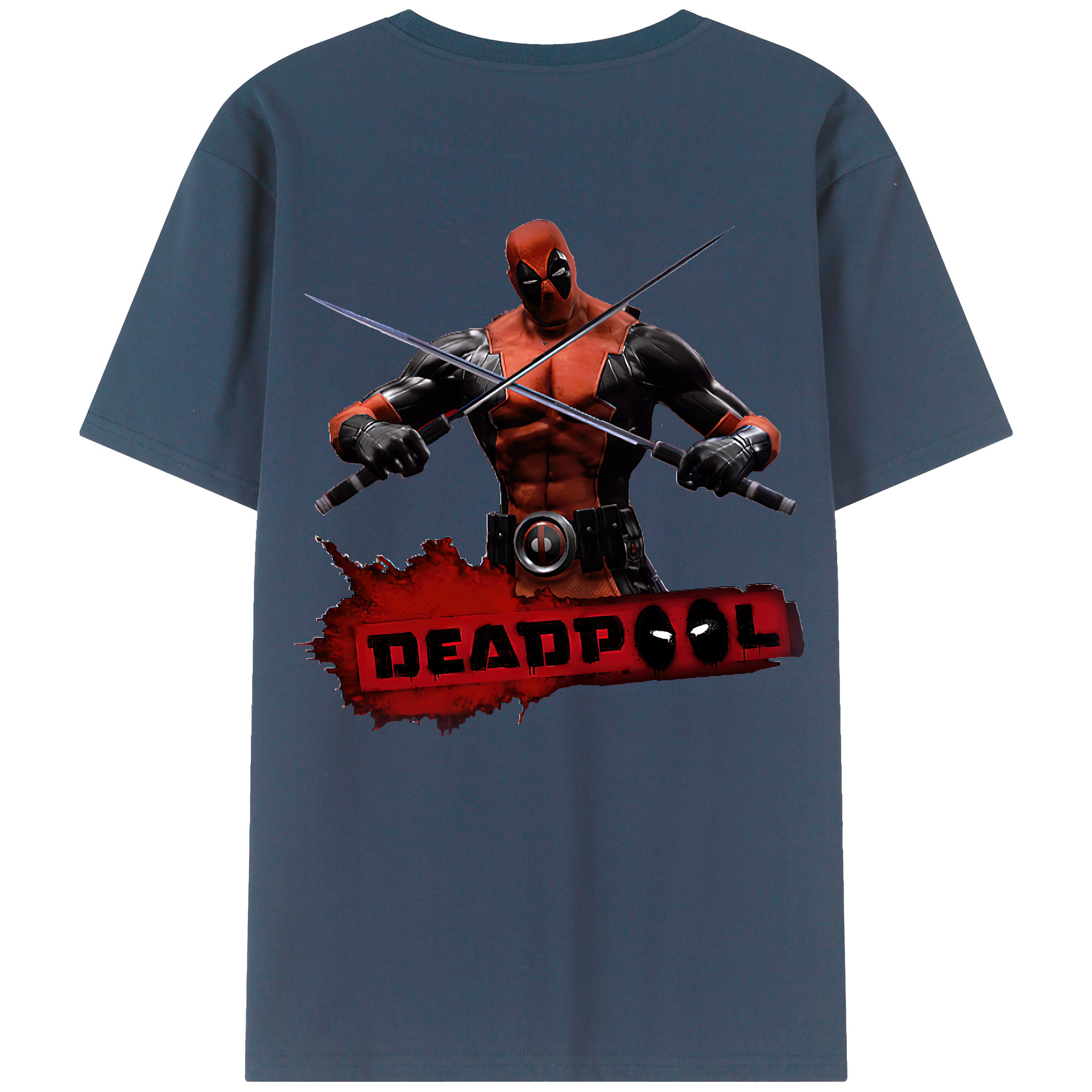 （画像用） Deadpool デッドプール レディース半袖Tシャツ(バックプリント)