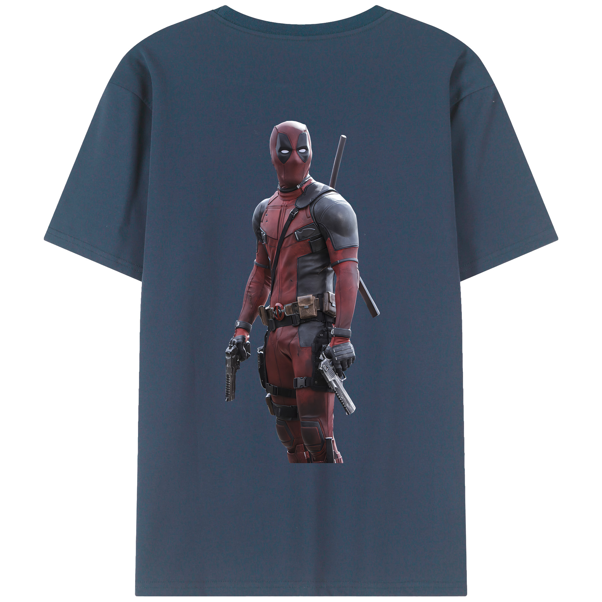（画像用） Deadpool デッドプール レディース半袖Tシャツ(バックプリント)