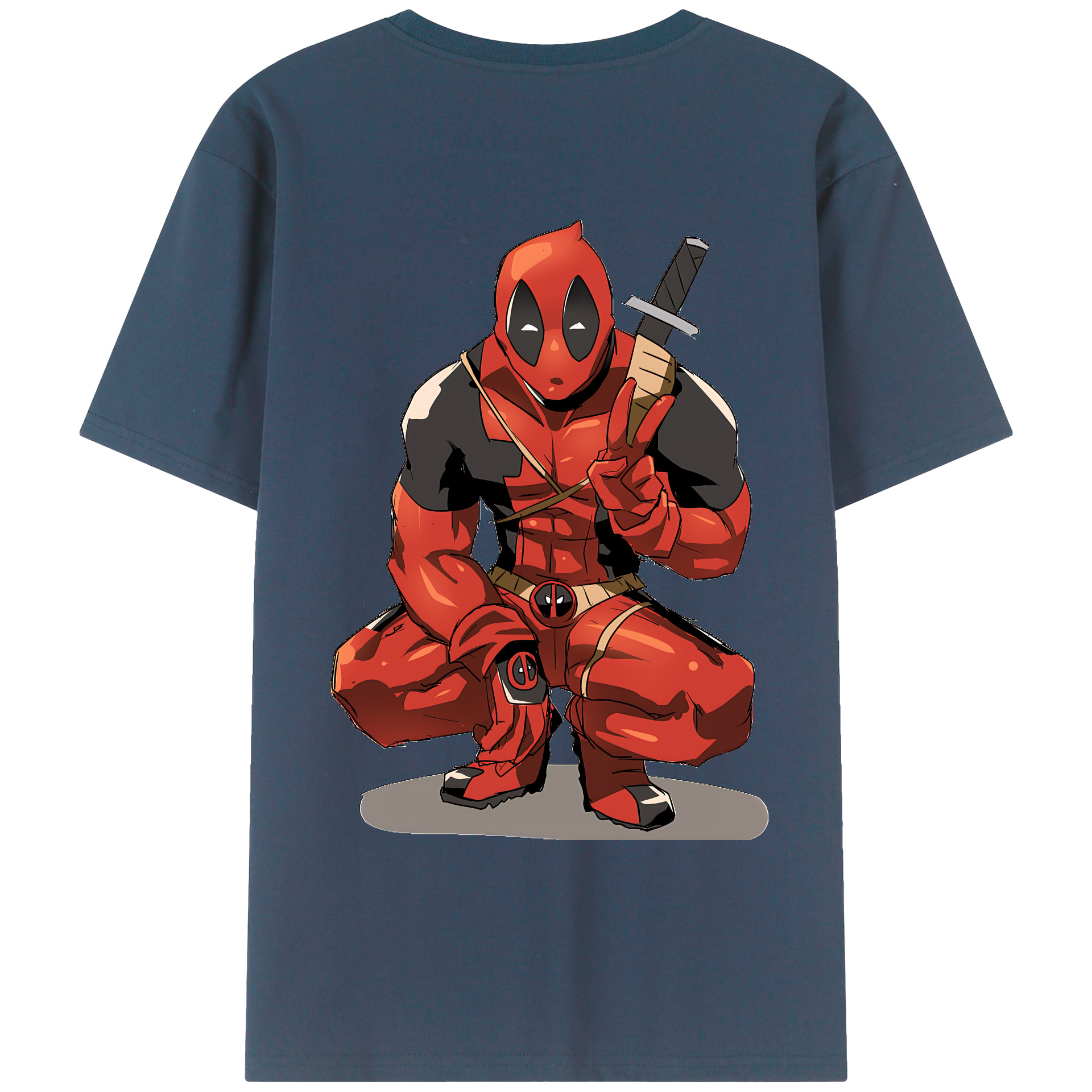 （画像用） Deadpool デッドプール レディース半袖Tシャツ(バックプリント)