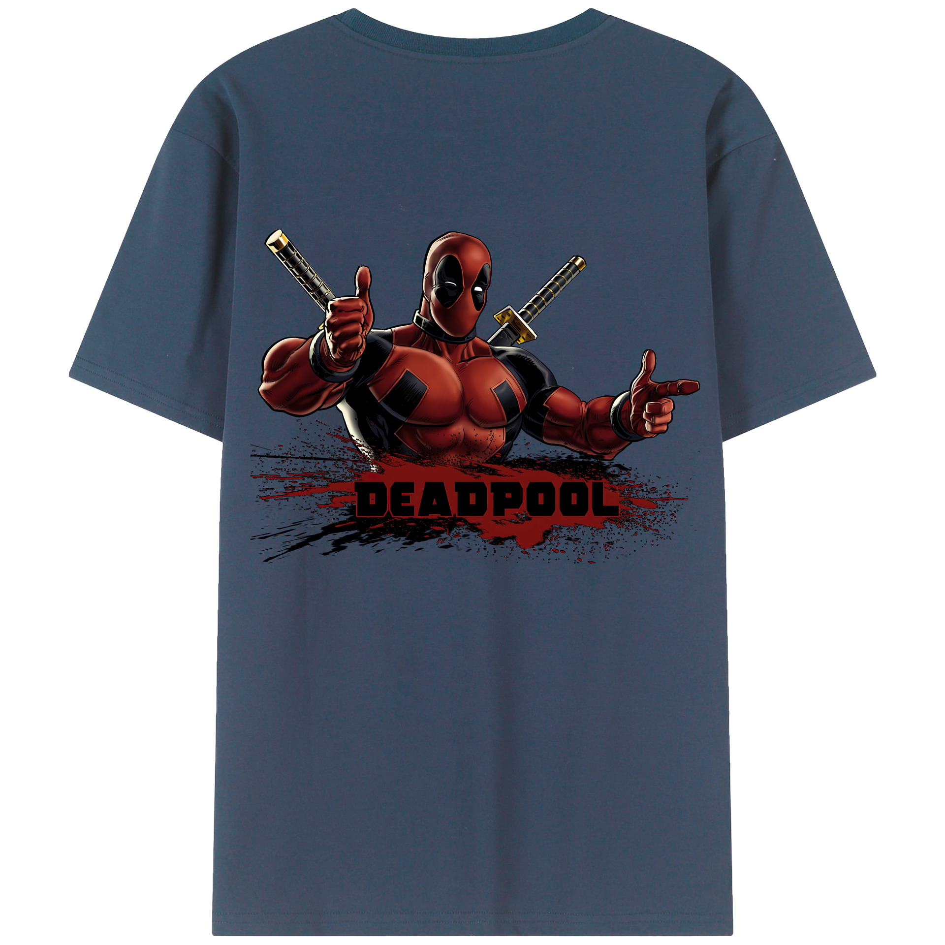（画像用） Deadpool デッドプール レディース半袖Tシャツ(バックプリント)