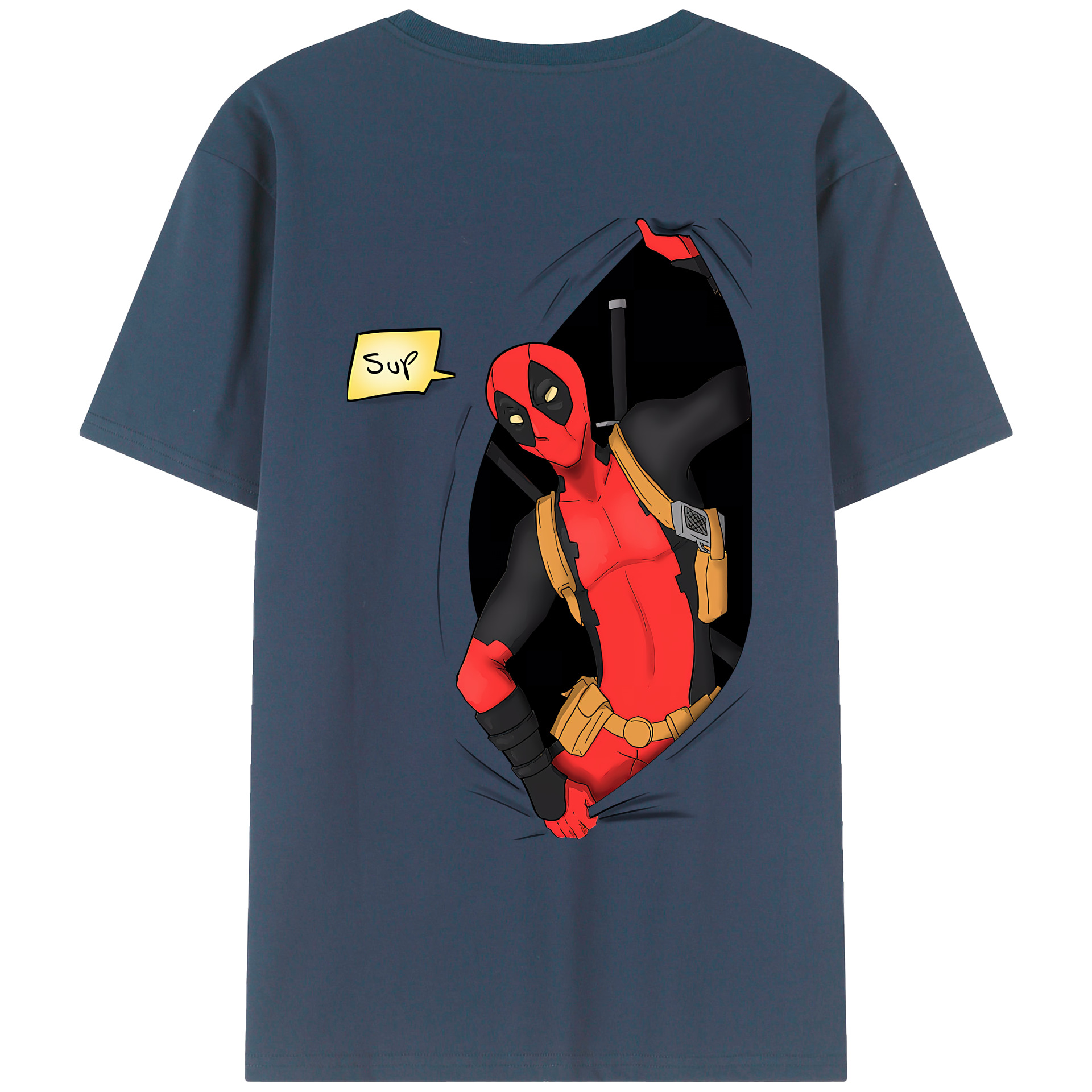（画像用） Deadpool デッドプール レディース半袖Tシャツ(バックプリント)