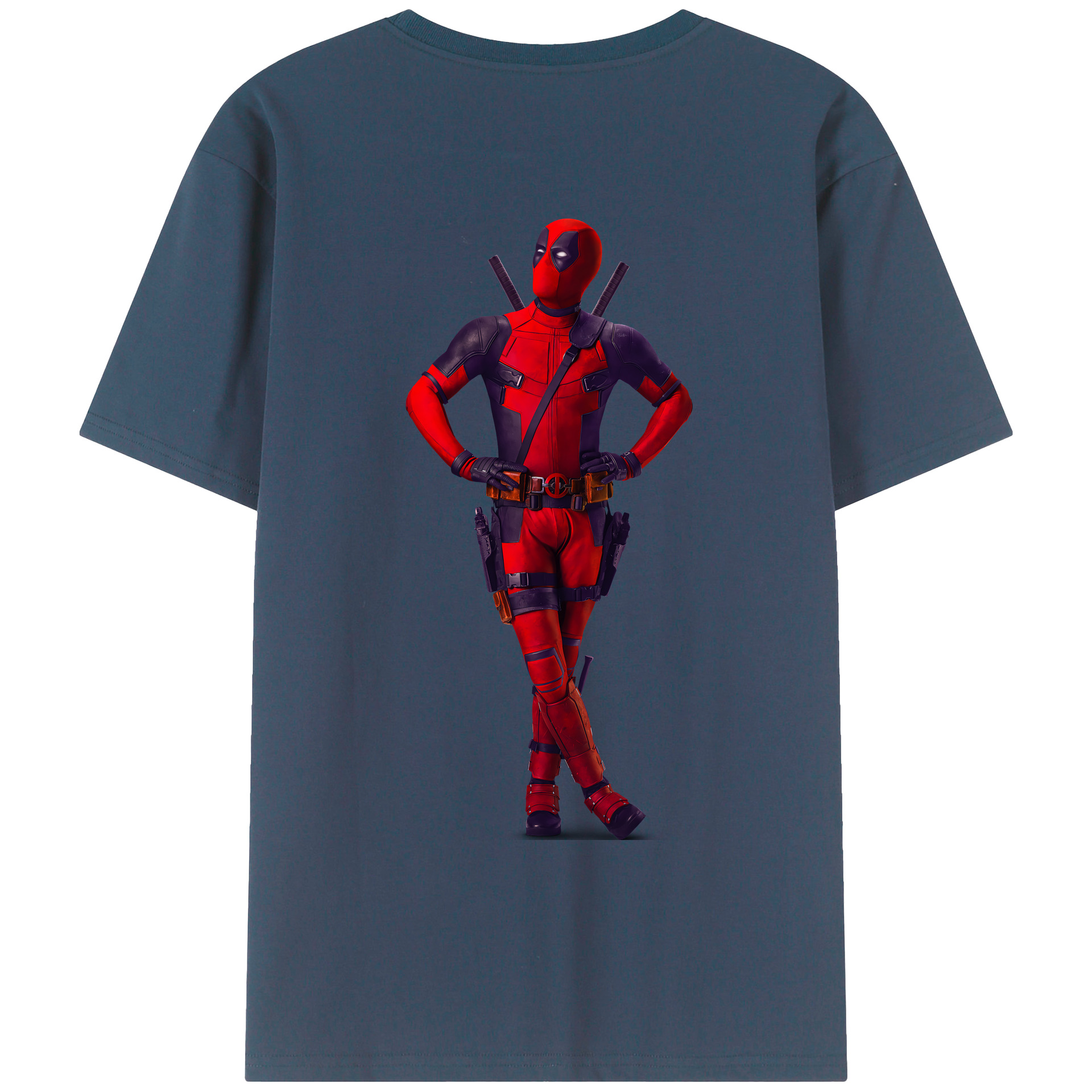 （画像用） Deadpool デッドプール レディース半袖Tシャツ(バックプリント)