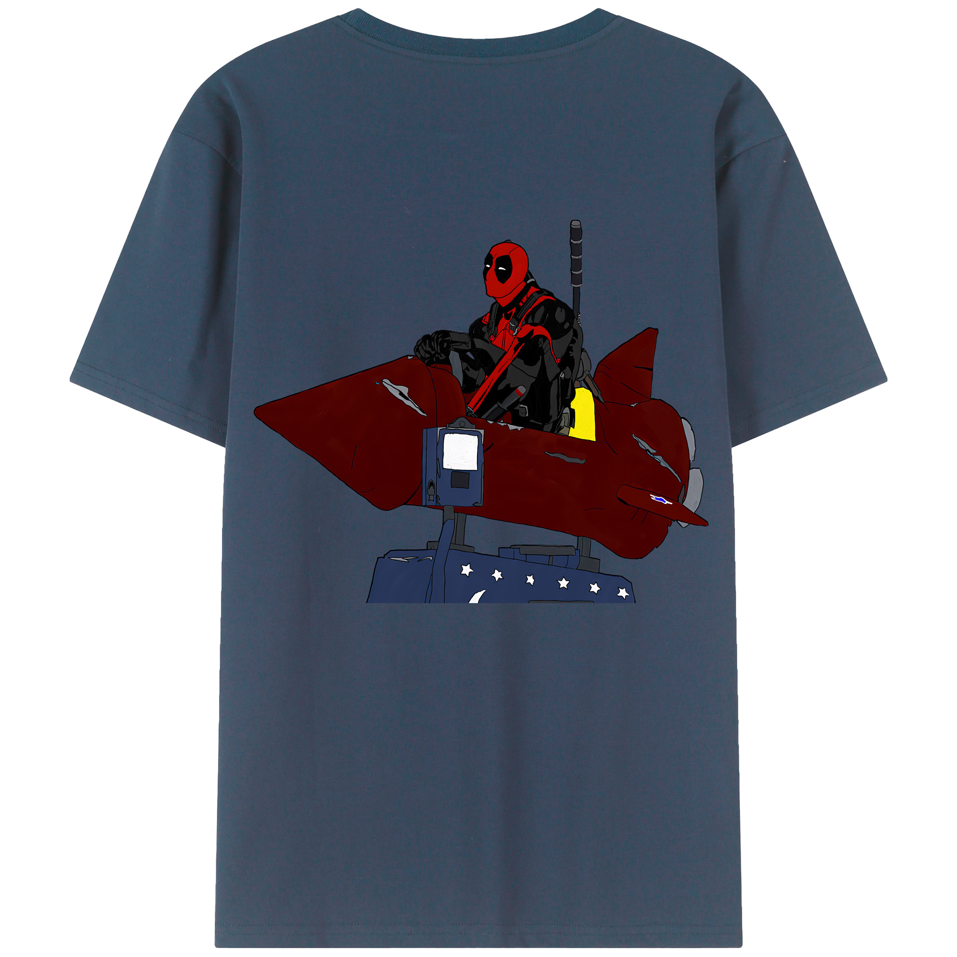 （画像用） Deadpool デッドプール レディース半袖Tシャツ(バックプリント)
