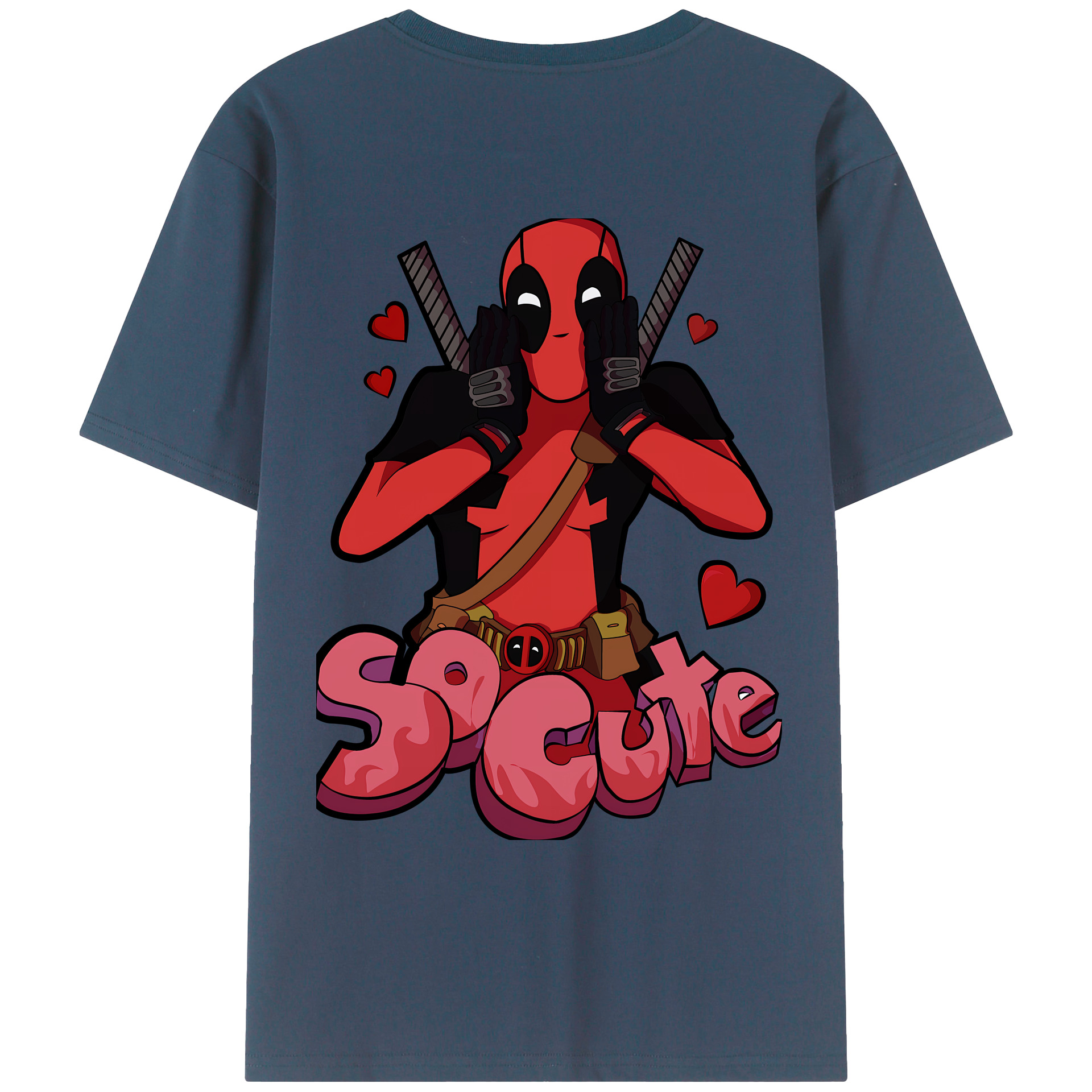 （画像用） Deadpool デッドプール レディース半袖Tシャツ(バックプリント)