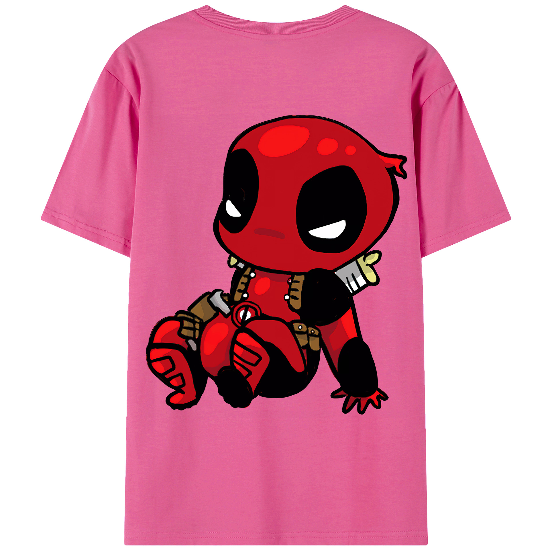 （画像用） Deadpool デッドプール レディース半袖Tシャツ(バックプリント)