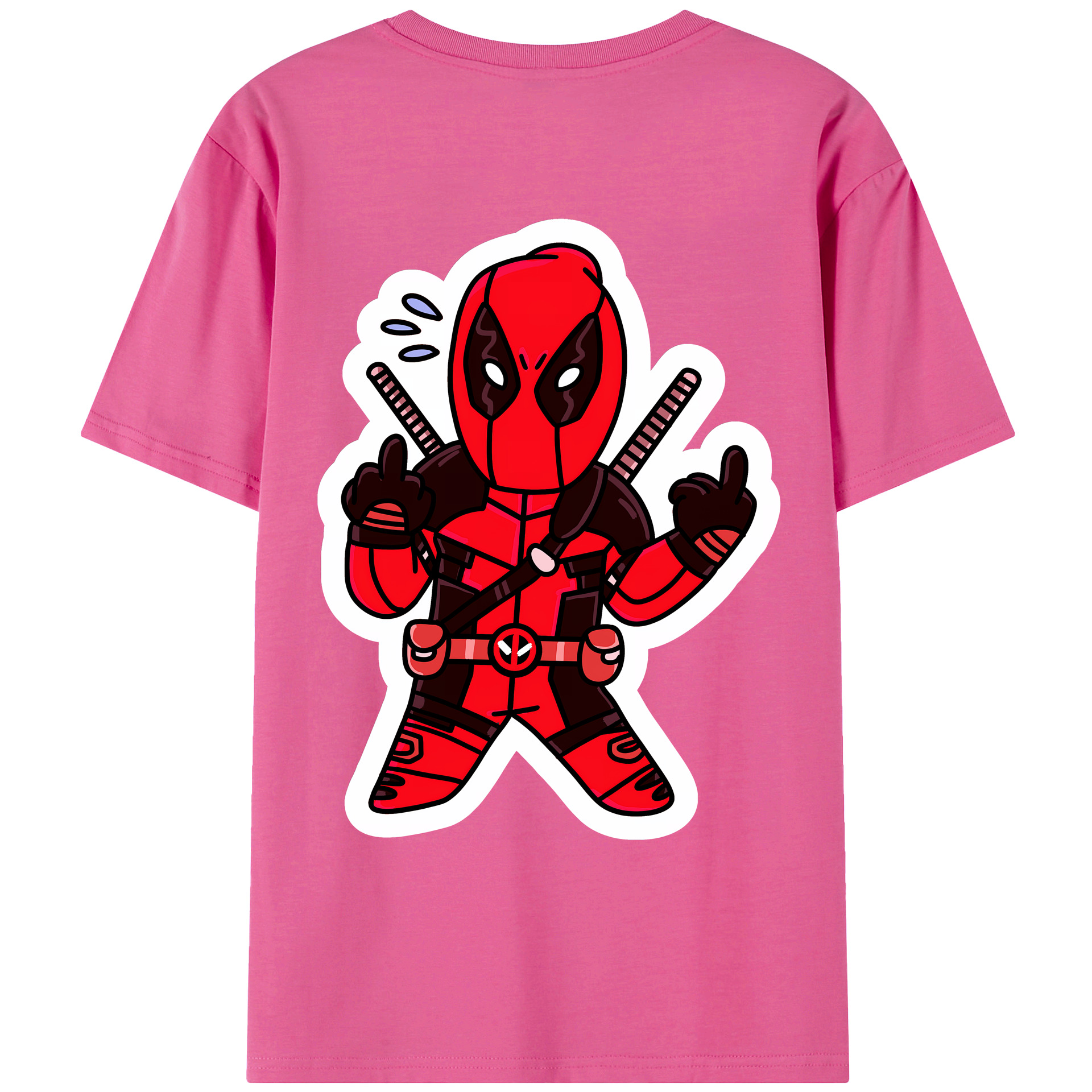 （画像用） Deadpool デッドプール レディース半袖Tシャツ(バックプリント)