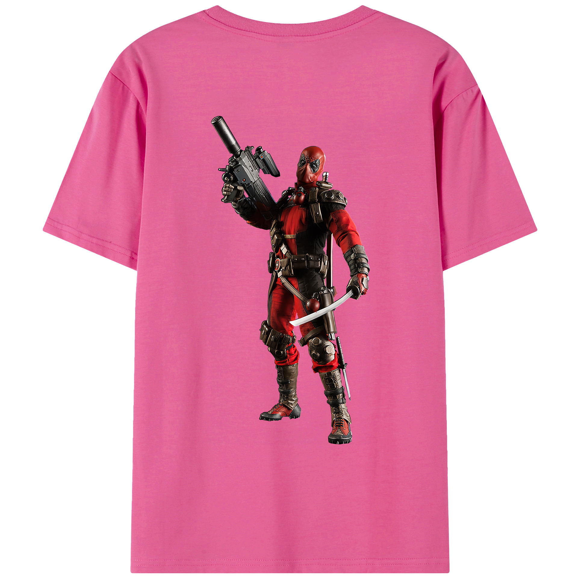 （画像用） Deadpool デッドプール レディース半袖Tシャツ(バックプリント)