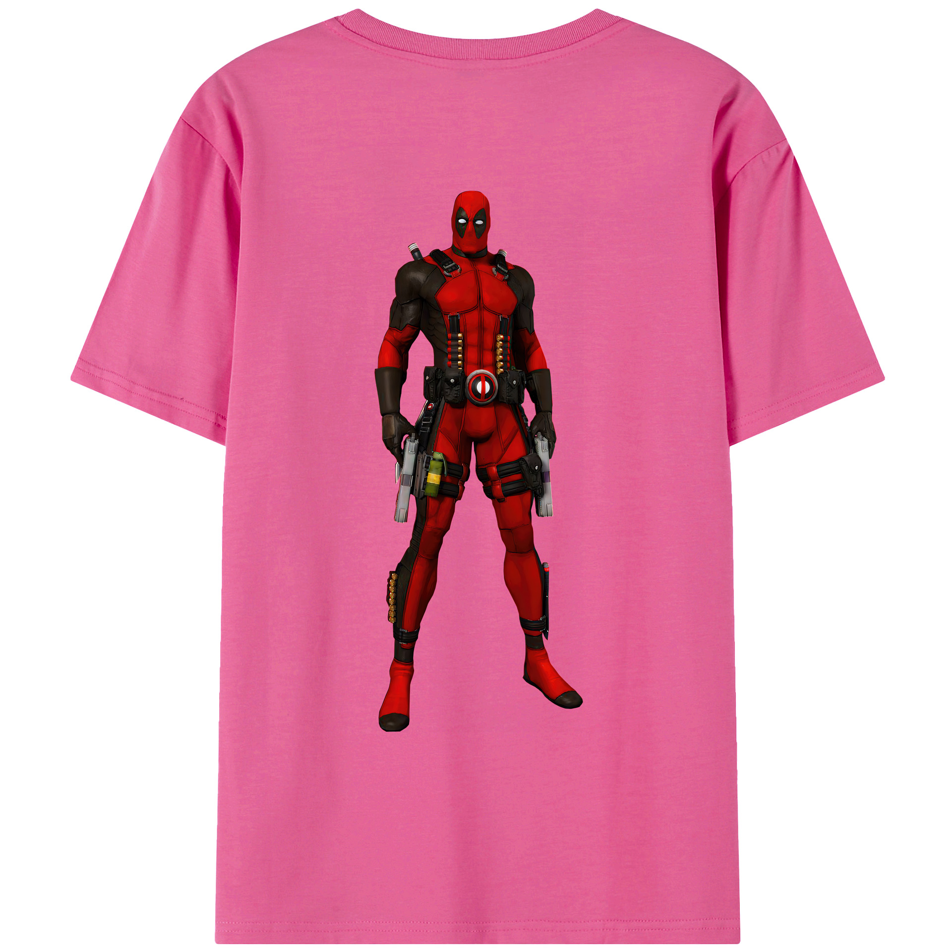（画像用） Deadpool デッドプール レディース半袖Tシャツ(バックプリント)