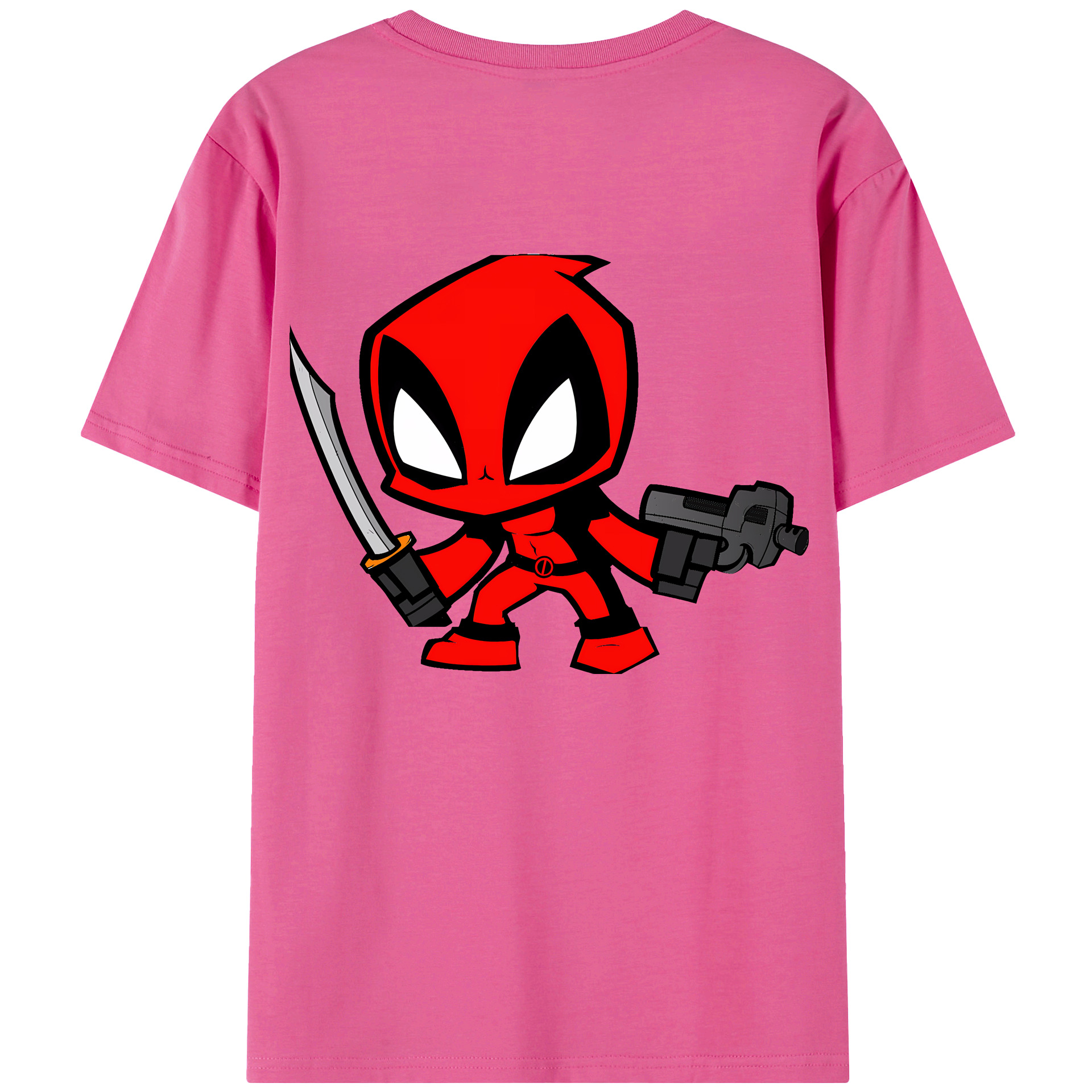 （画像用） Deadpool デッドプール レディース半袖Tシャツ(バックプリント)