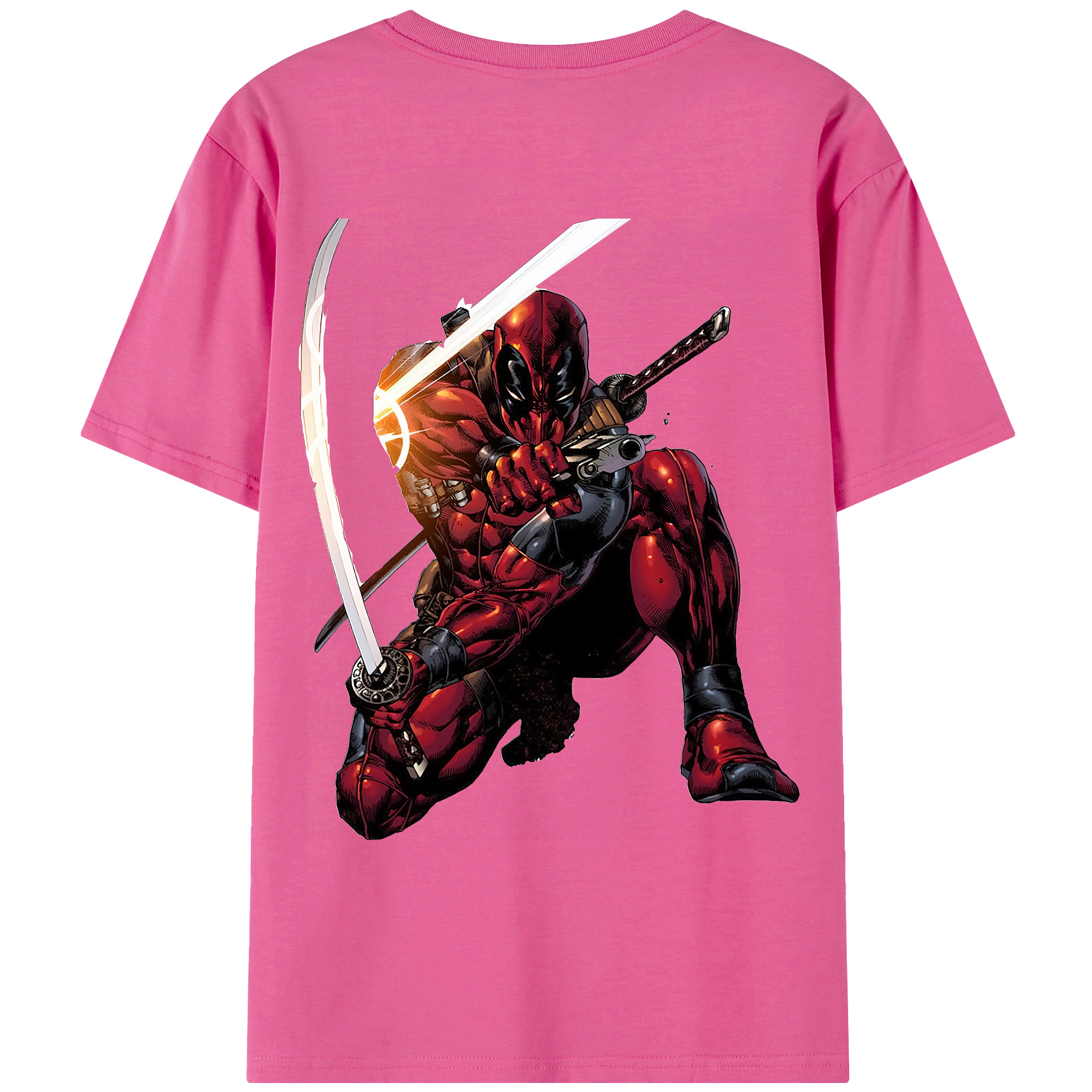 （画像用） Deadpool デッドプール レディース半袖Tシャツ(バックプリント)