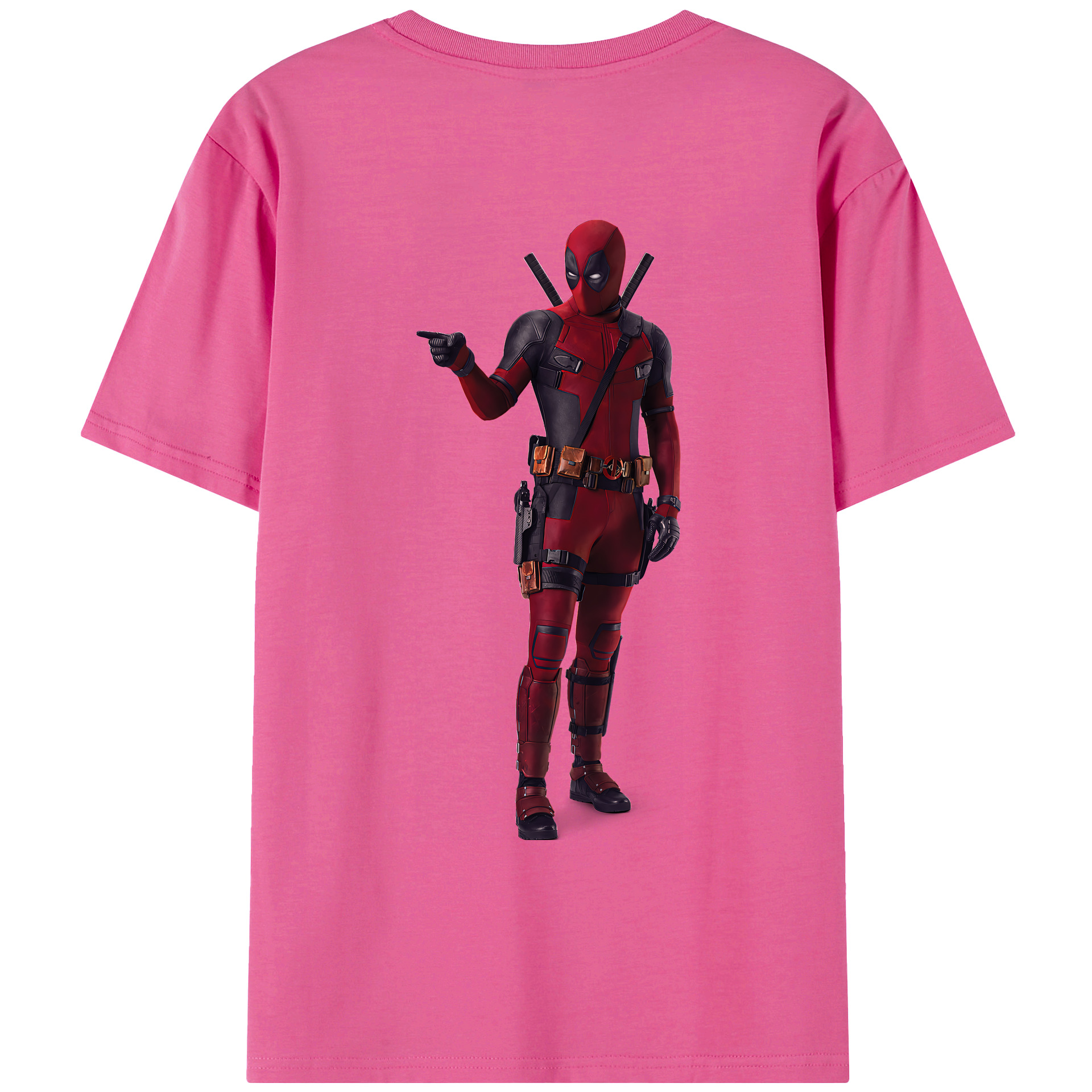 （画像用） Deadpool デッドプール レディース半袖Tシャツ(バックプリント)