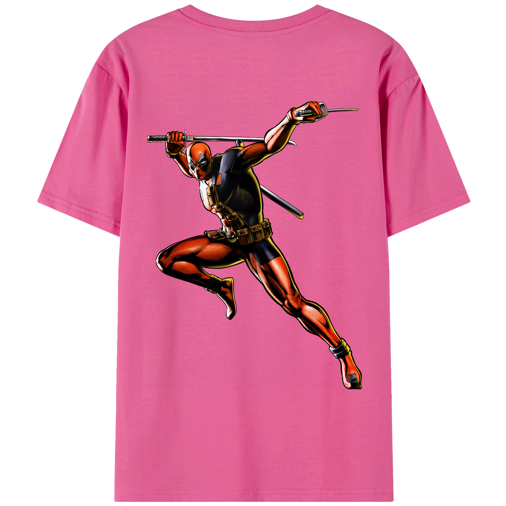 （画像用） Deadpool デッドプール レディース半袖Tシャツ(バックプリント)