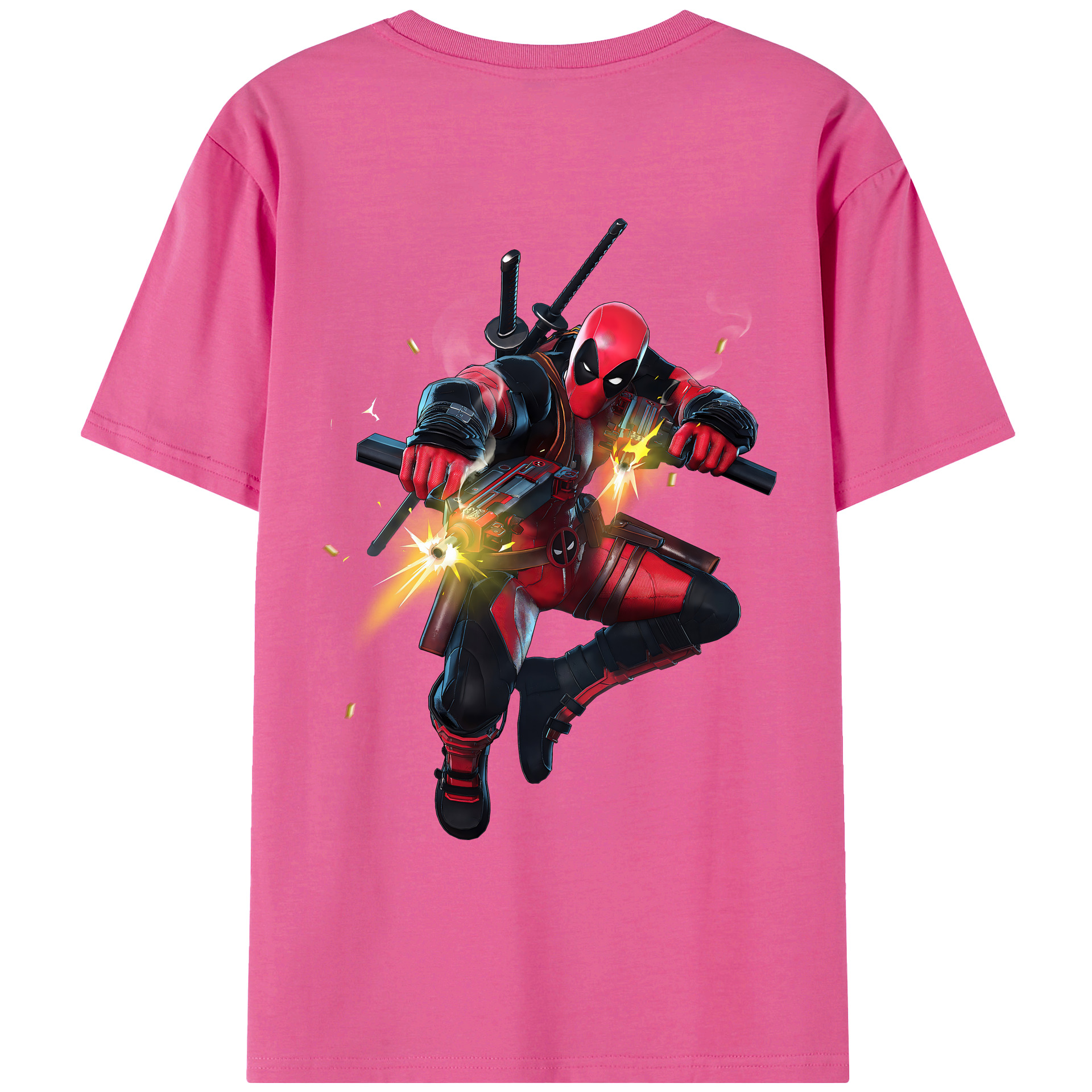 （画像用） Deadpool デッドプール レディース半袖Tシャツ(バックプリント)