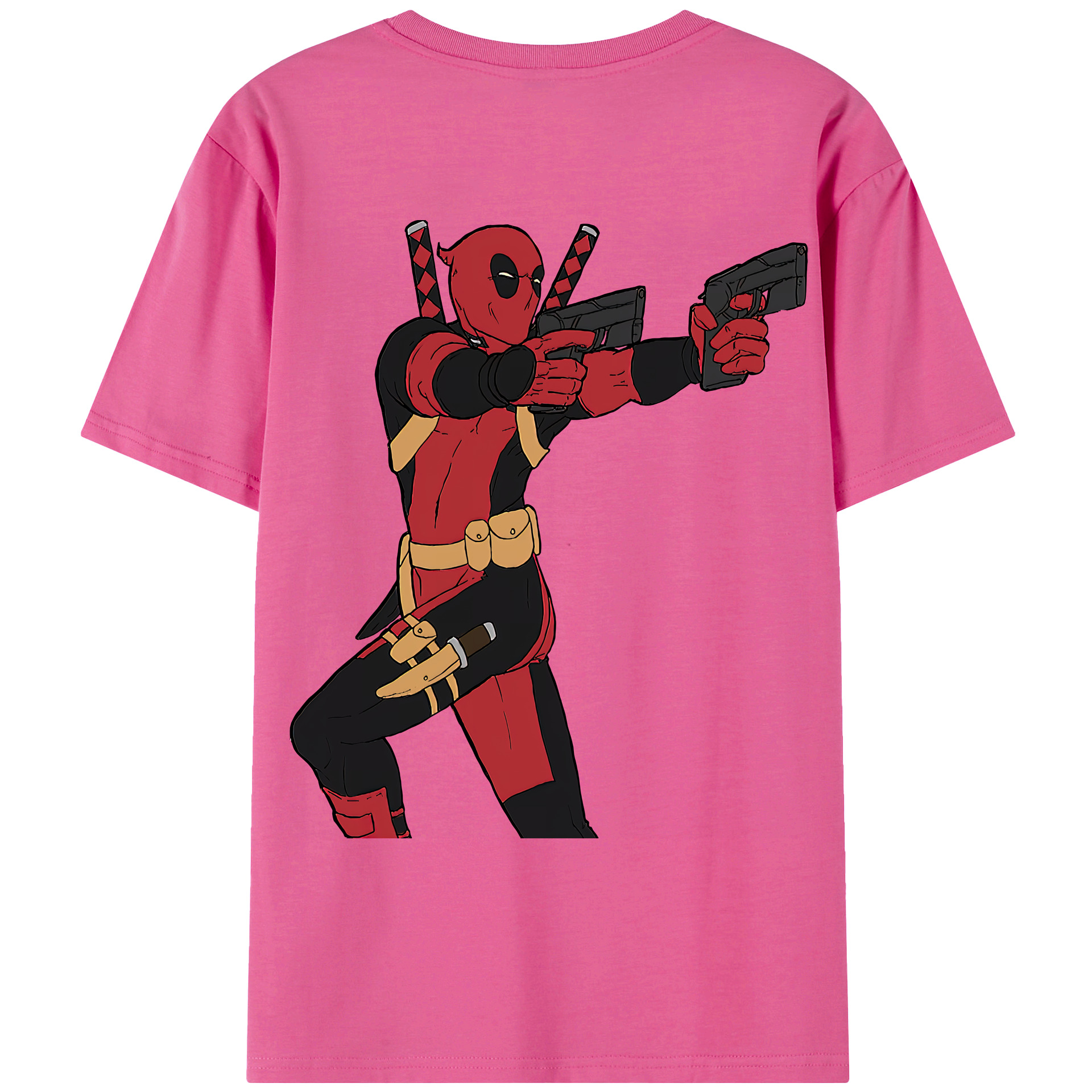 （画像用） Deadpool デッドプール レディース半袖Tシャツ(バックプリント)
